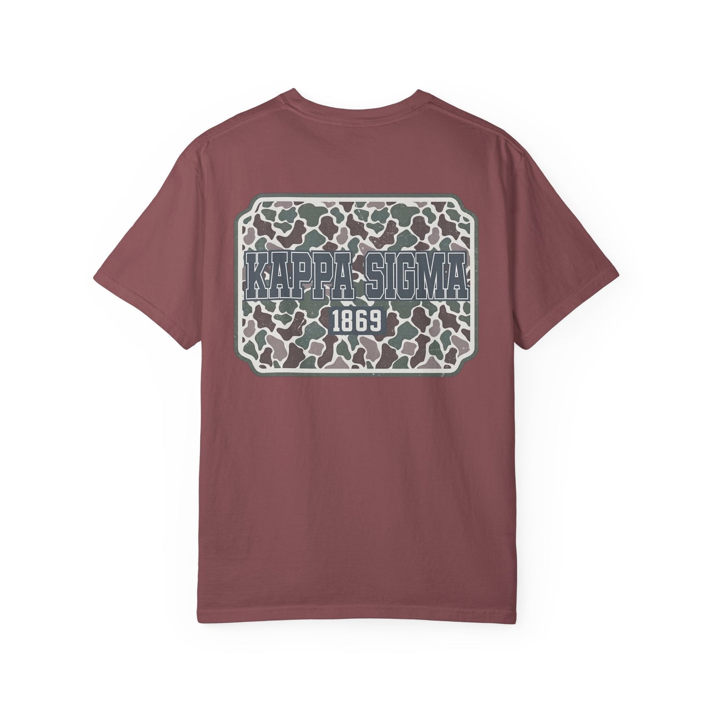 Kappa Sigma Garment-Dyed Unisex T-Shirt, Casual Wear, Greek Life Apparel, College Student Gift, Comfy Streetwear