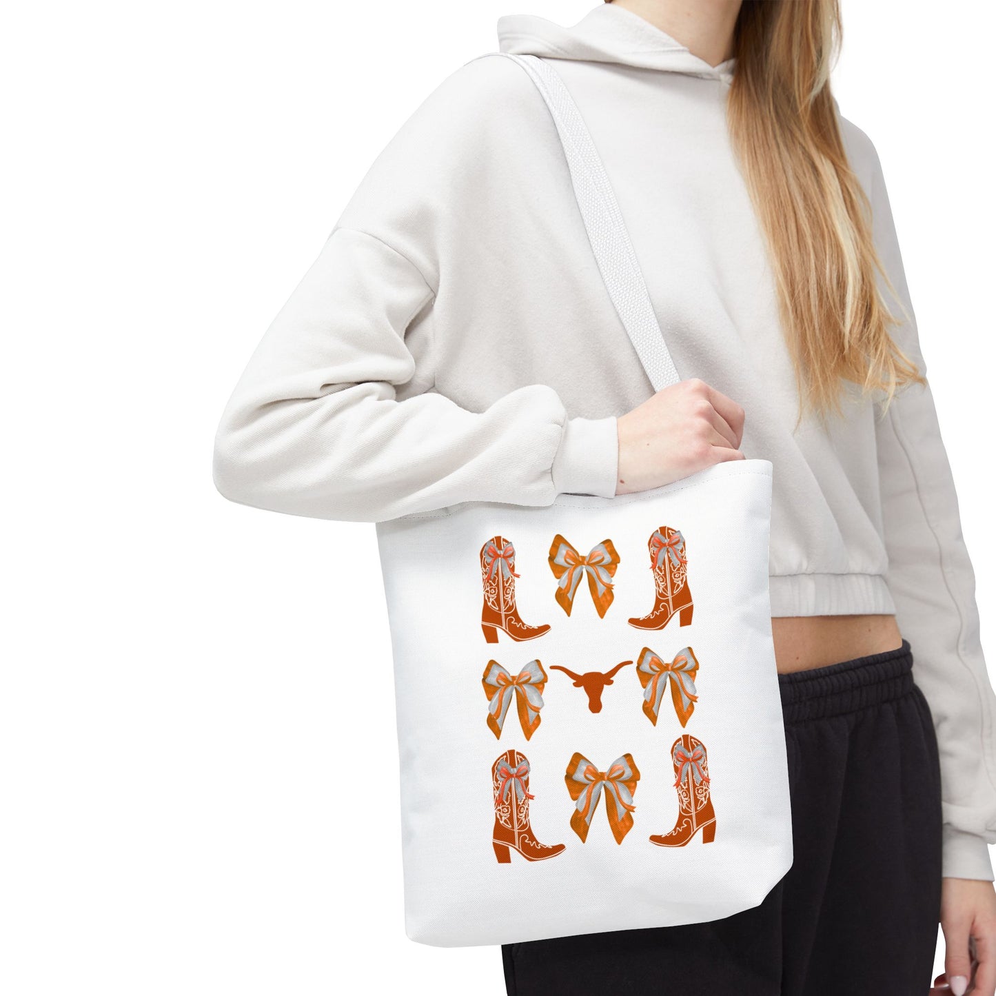Tx longhorns Stylish Western Tote Bag, Cowgirl Style Accessories, Everyday Use, Gift for Rodeo Fans, hook em horns, texas game day, tx fan gift, graduation gift, texas alumni