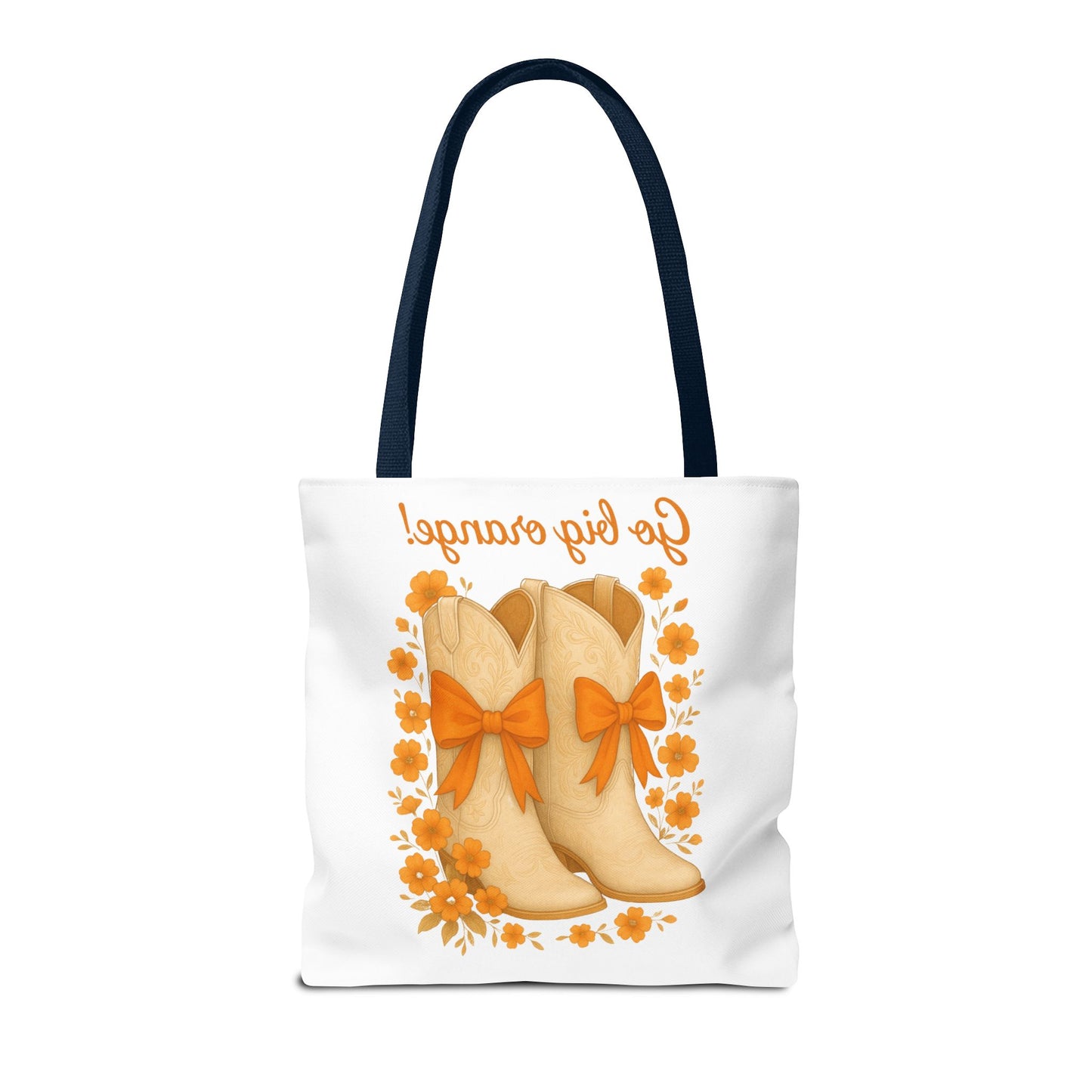 Tennessee Game Day, Floral Tote Bag, Coquette Bow Boot Design, Go Vols, Knoxville Tennessee, Alumni Gift, Rocky Top, Graduation Gift
