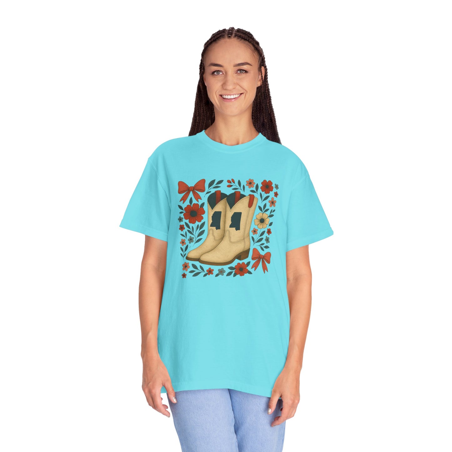 Mississippi Coquette Bow Unisex Tee - Ole Miss Fan Gift