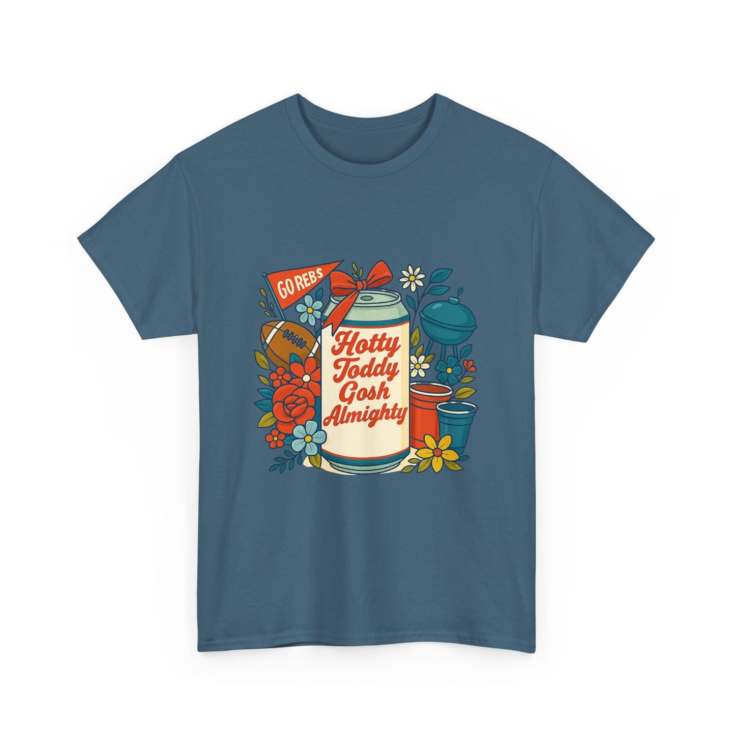 Hotty Toddy Heavy Cotton Tee - Unisex Graphic T-Shirt, Casual Wear, College Apparel, Gift for Students, Spring Break Fashion