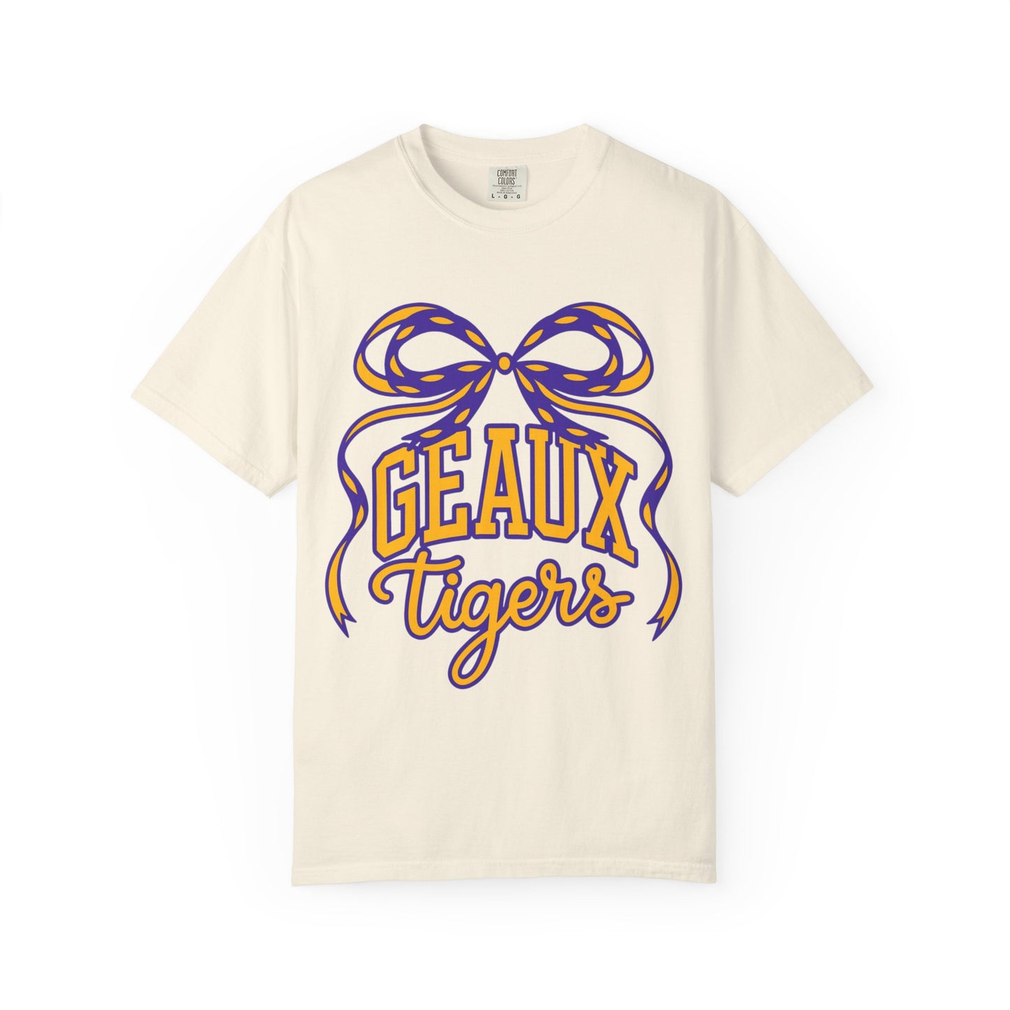 Géaux Tigers Garment-Dyed T-Shirt, Unisex Tee, LSU Spirit Wear, College Apparel, Game Day Outfit, Casual Style