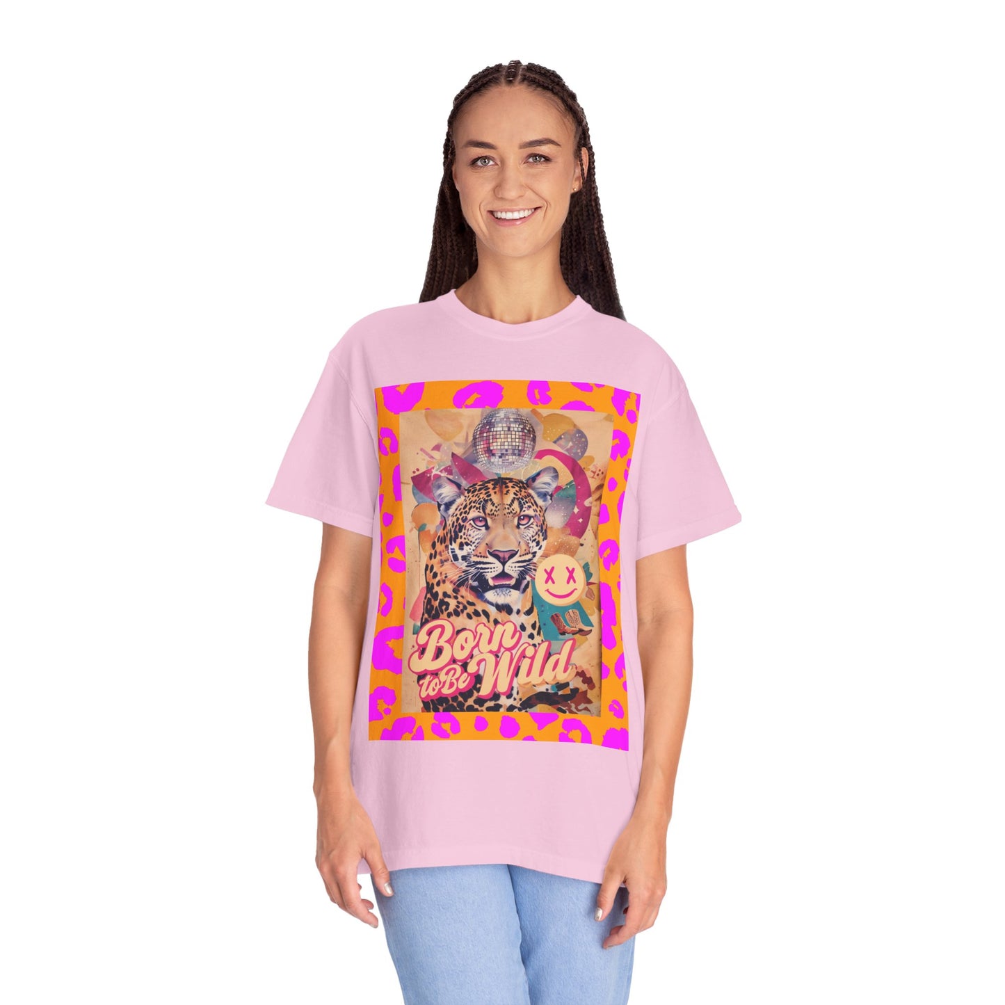 Bold Graphic T-Shirt: Born to Be Wild, Unisex Cotton Tee, Animal Lover Gift, Wild Spirit Apparel, Trendy Casual Wear, Unique Artist Design