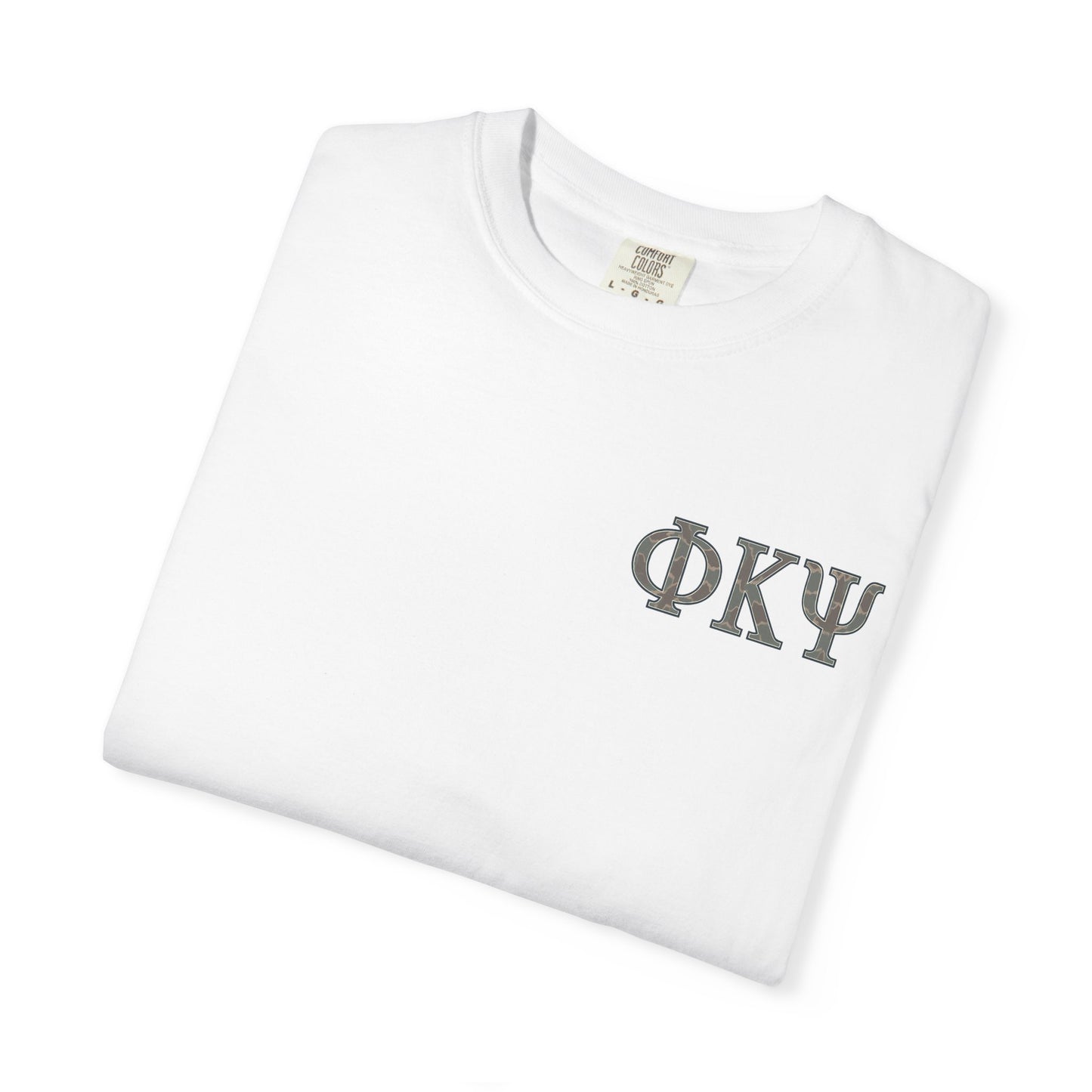 Unisex Garment-Dyed T-shirt with PiKappaPsi Design, Casual Tee, College Apparel, Greek Life Shirt, Unique Gift, Brotherhood T-shirt