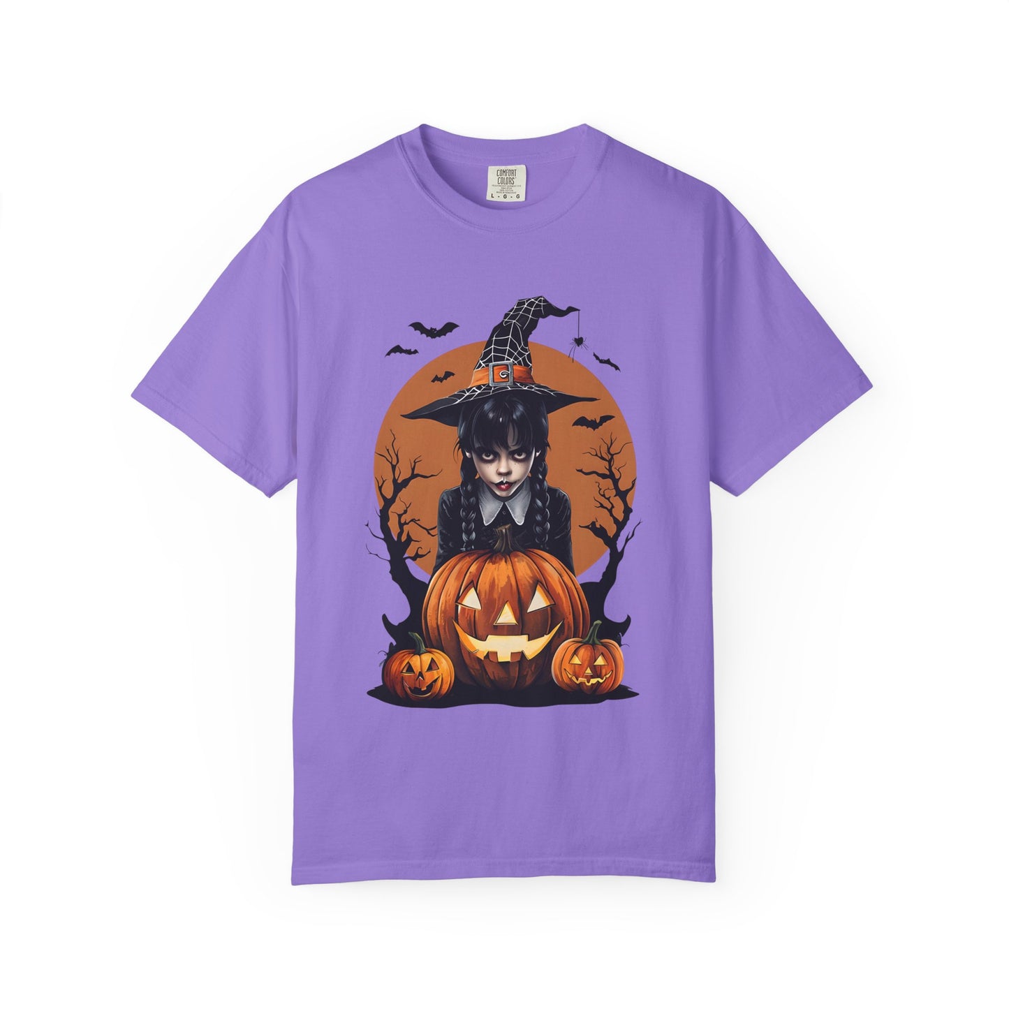 Halloween Witch Graphic Tee, Spooky Unisex T-Shirt, Pumpkin Halloween Costume, Fall Festive Apparel, Witchy Shirt for October