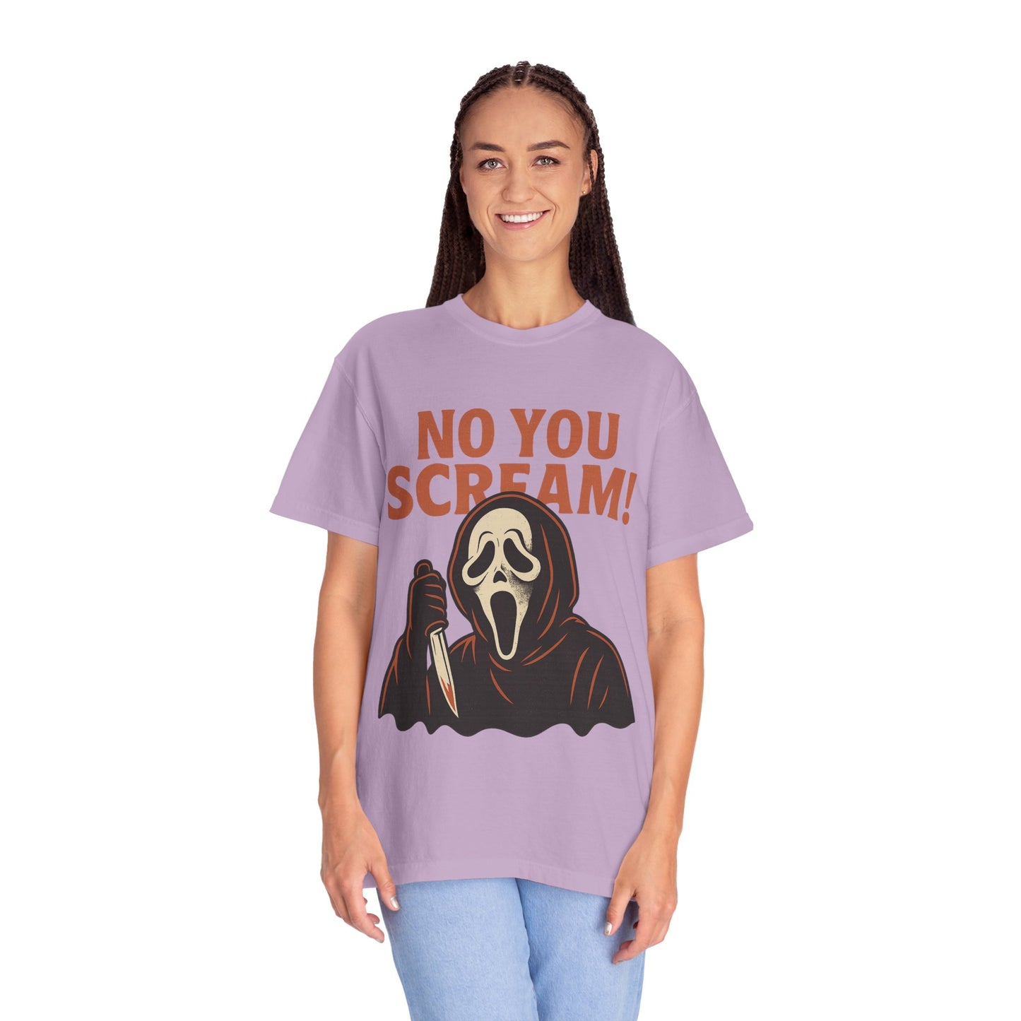 Unisex Horror-Themed T-shirt | Fun Scream Design for Halloween, Costume Parties, Movie Nights, Gift for Horror Fans