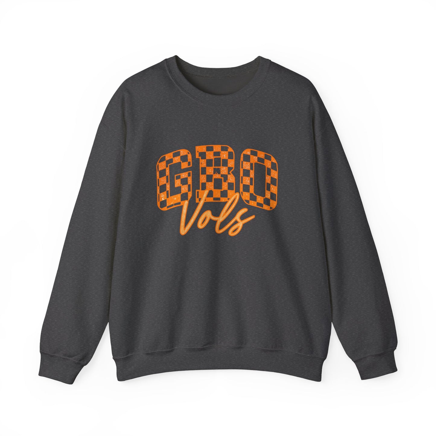 Cozy Chequered Graphic Sweatshirt for GBO Fans, Perfect for Game Days, Casual Outings, and Holidays