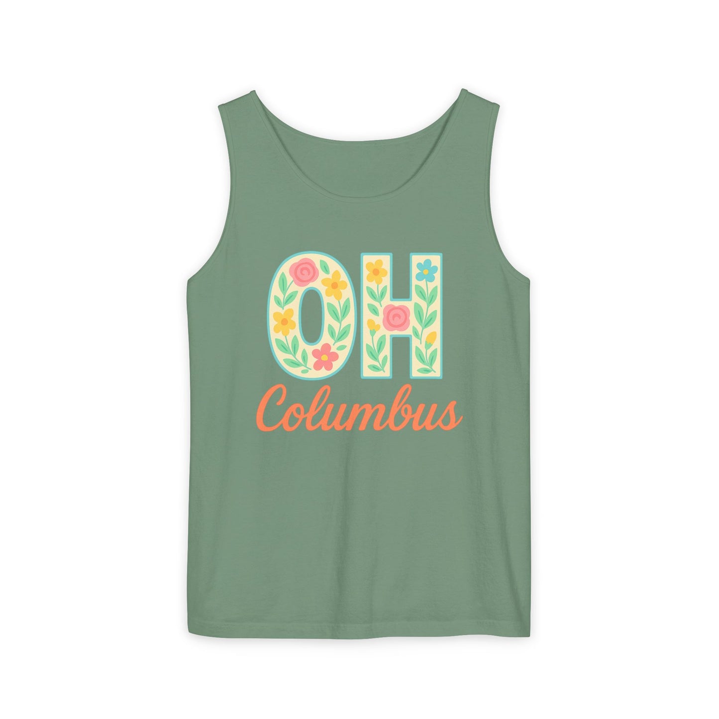 Ohio Spirit Unisex Garment-Dyed Tank Top, College Sports, Casual Wear, Gift for Graduates, Team Pride, Comfort Colors, Graduation Gift, Go Bucks