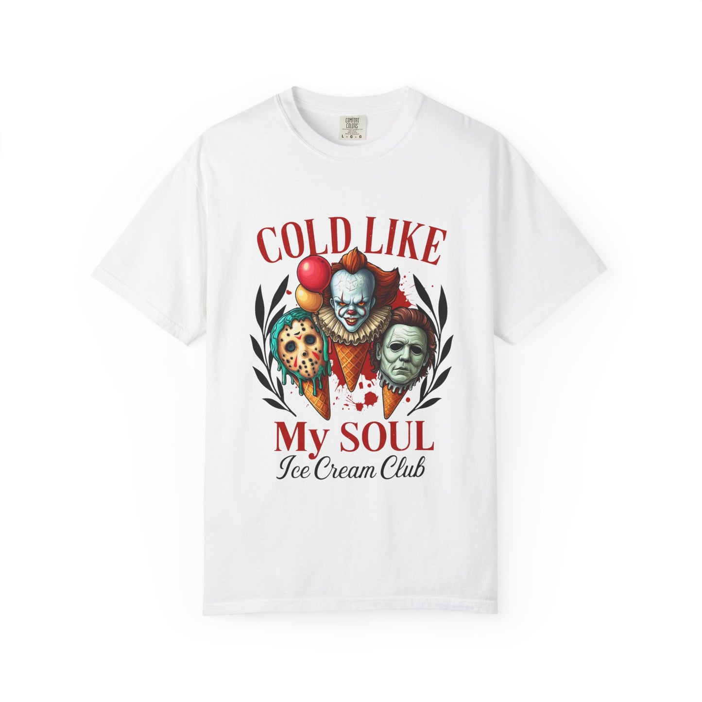 Chilling Soul T-Shirt, Vintage Horror Tee, Unisex Graphic Shirt, Ice Cream Lovers Gift, Fun Movie Merch