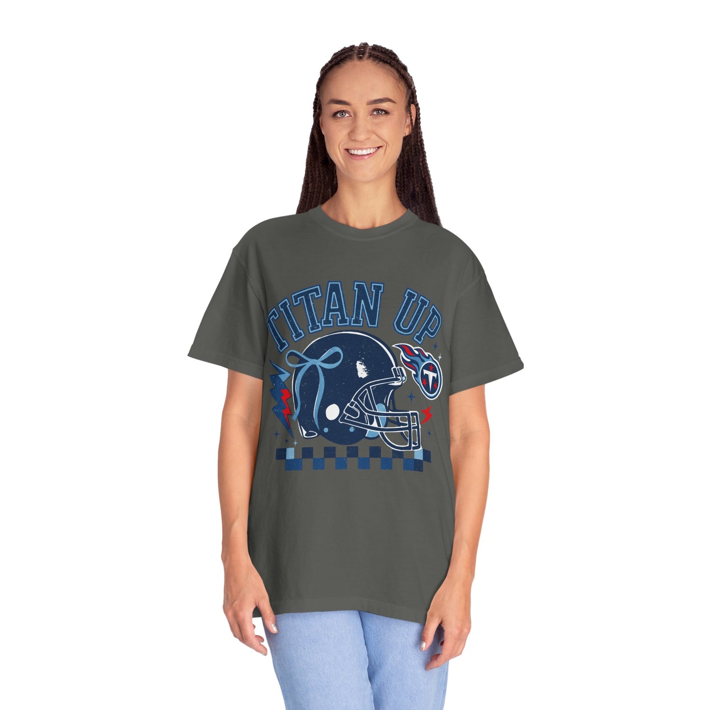 titan up tennessee Unisex Football Tee, Titan Up Shirt for Game Day, Casual Sportswear, Tailgating Apparel, Gift for Fans, Team Spirit Top