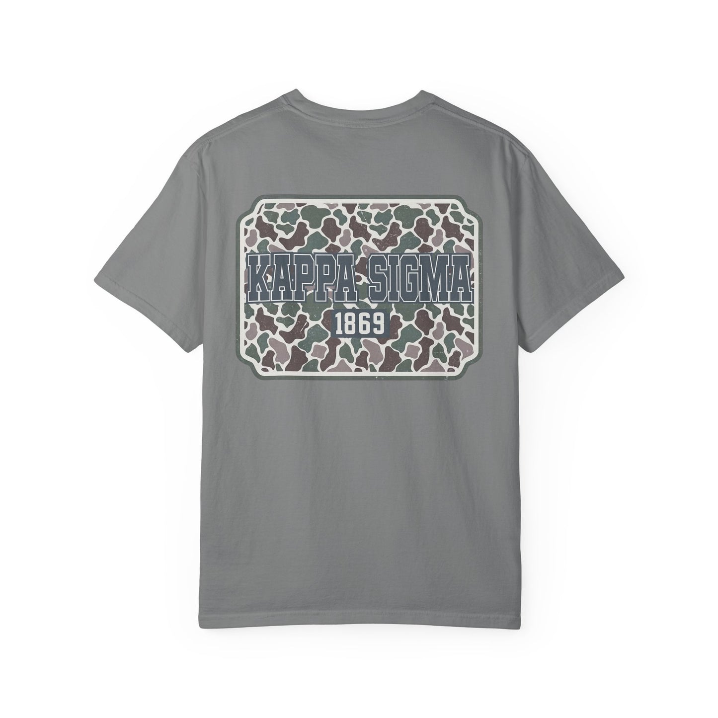 Kappa Sigma Garment-Dyed Unisex T-Shirt, Casual Wear, Greek Life Apparel, College Student Gift, Comfy Streetwear