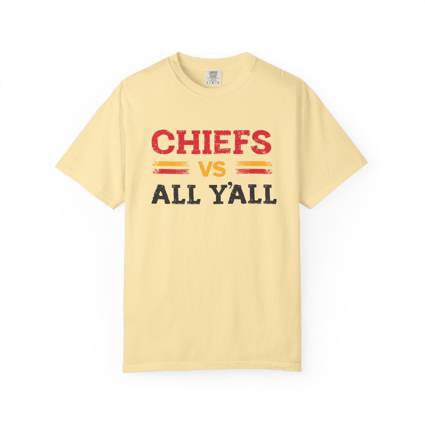 Game Day Humor T-Shirt, Chiefs vs All Y’all Tee, Sports Fan Gift, Unisex Shirt, Tailgate Party Apparel, Football Celebration Shirt