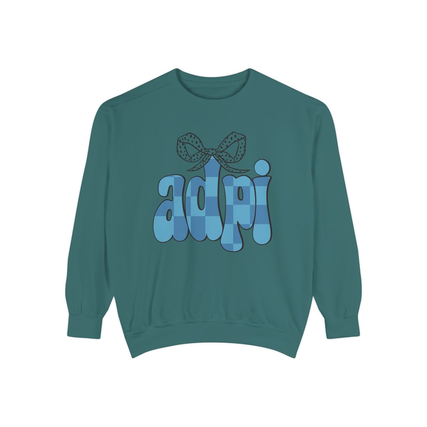 ADeltaPI Bow Design Unisex Sweatshirt - Cozy Casual Wear, comfort colors