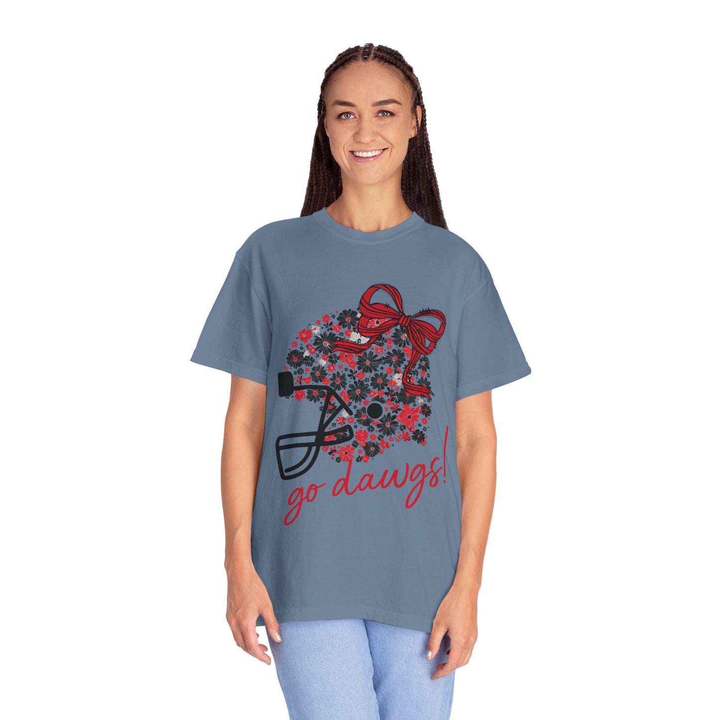 Floral Game Day T-Shirt for Fans, Unisex Apparel, Sports Tee for Tailgating, Perfect for Football Season, Gift for Team Supporters