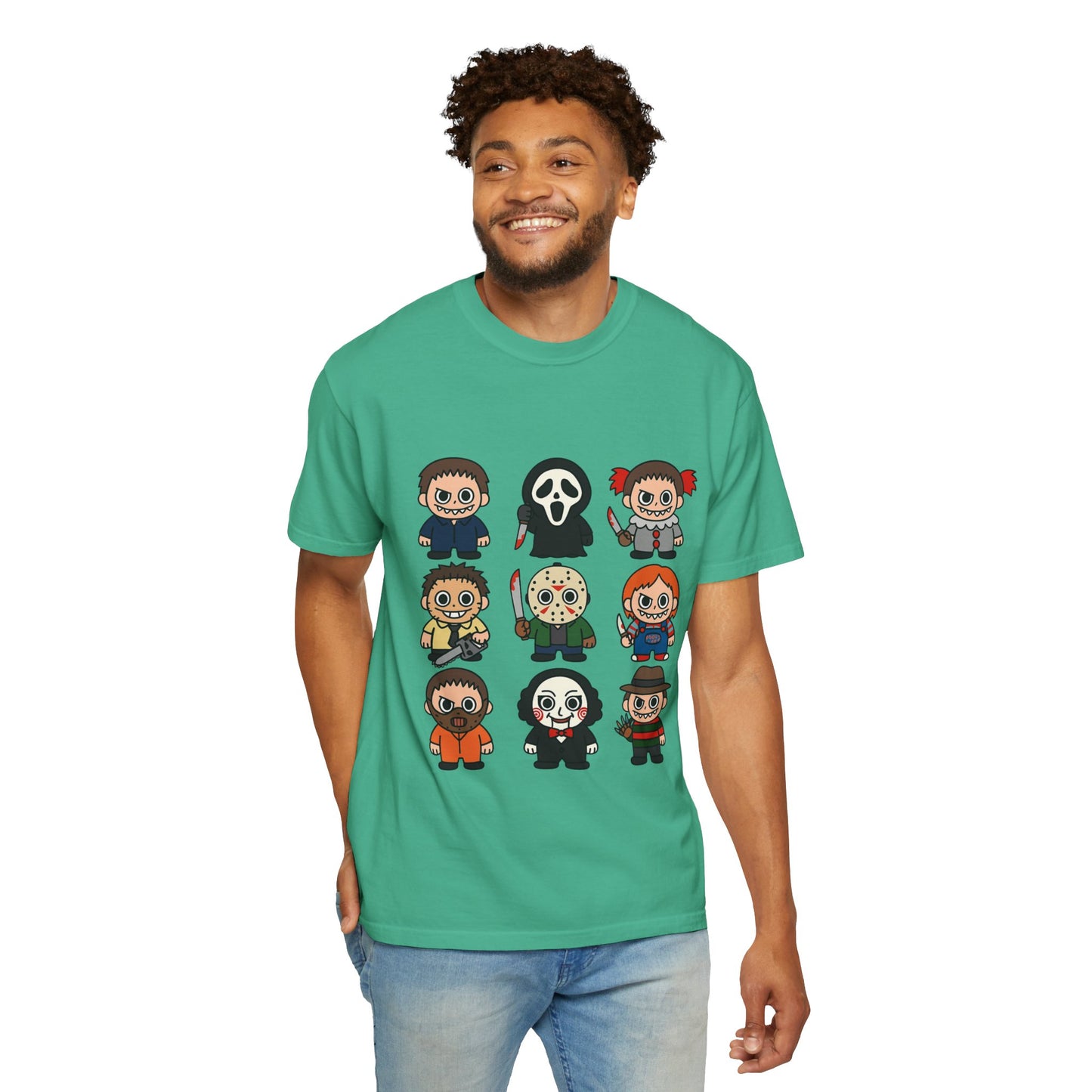 Pop Culture Horror Character T-Shirt, Unisex Tee, Halloween Tee, Horror Movie Merch, Funny Graphic Shirt, Gift for Horror Fans
