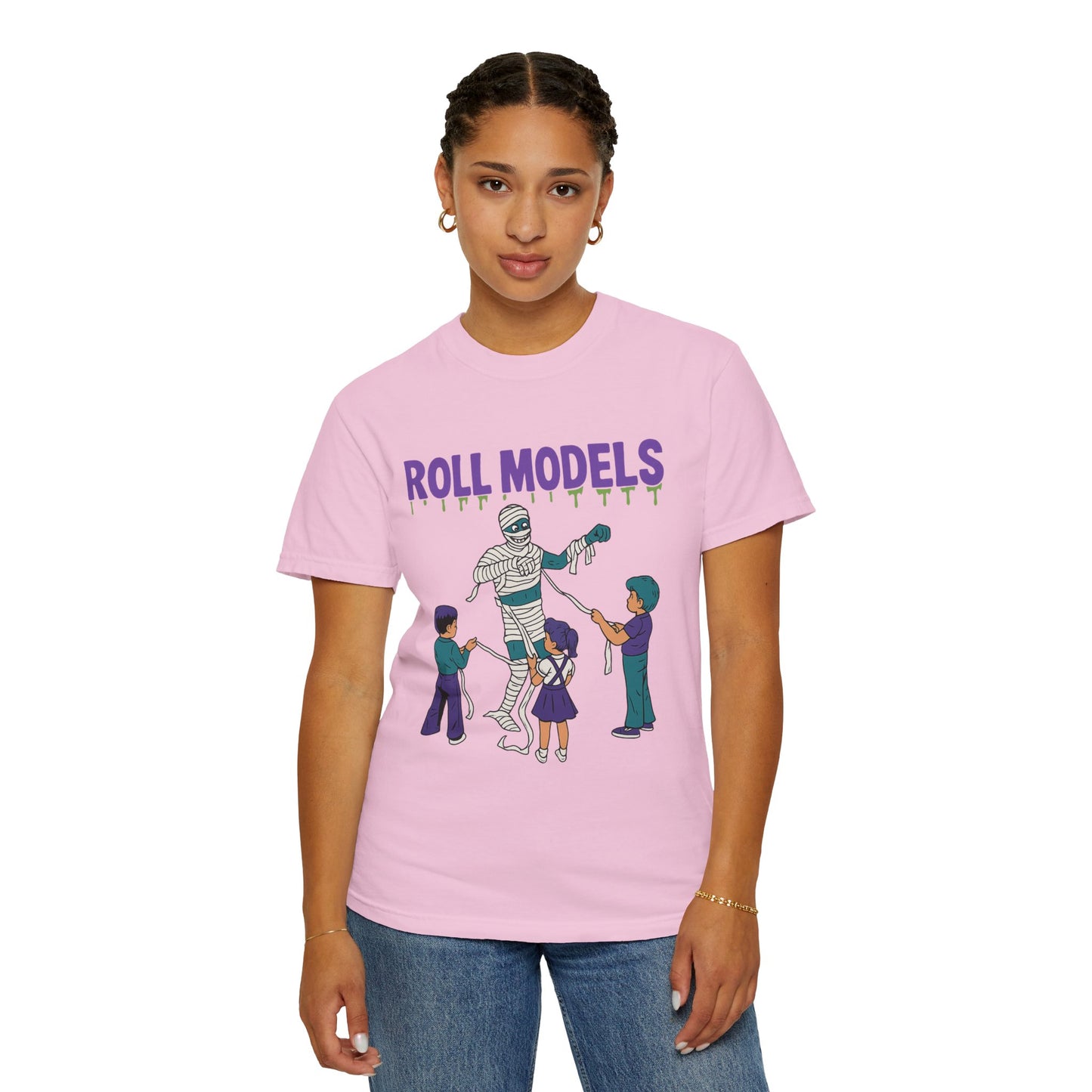 Mummy Roll Models T-Shirt, Cute Halloween Shirt, Kids Costume Tee, Family Fun Outfit, Retro Graphic Top, Vintage Style Tee