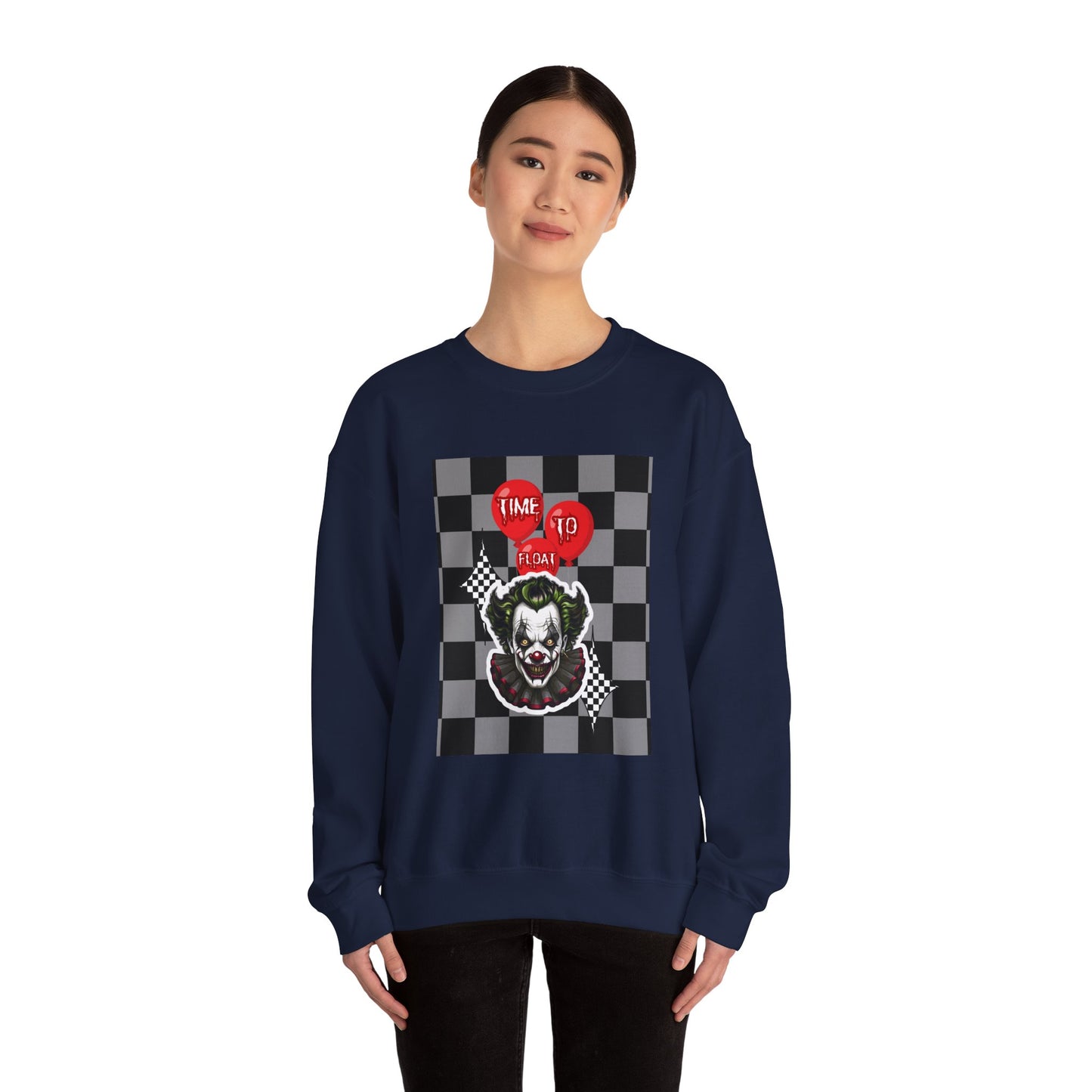 Horror Fan Crewneck Sweatshirt - Time To Float, Love It Or Leave It