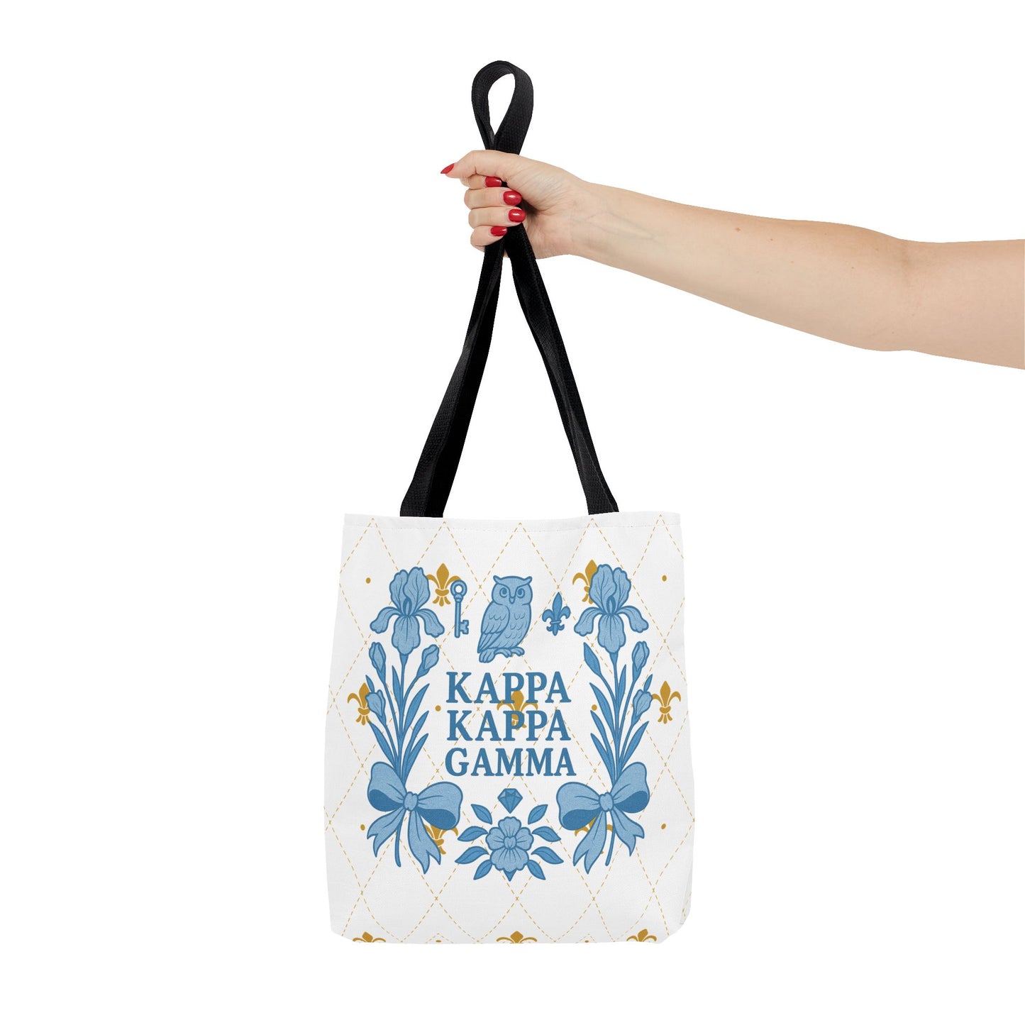 Floral KKG Sorority Tote Bag | College Student Gift, Event Tote