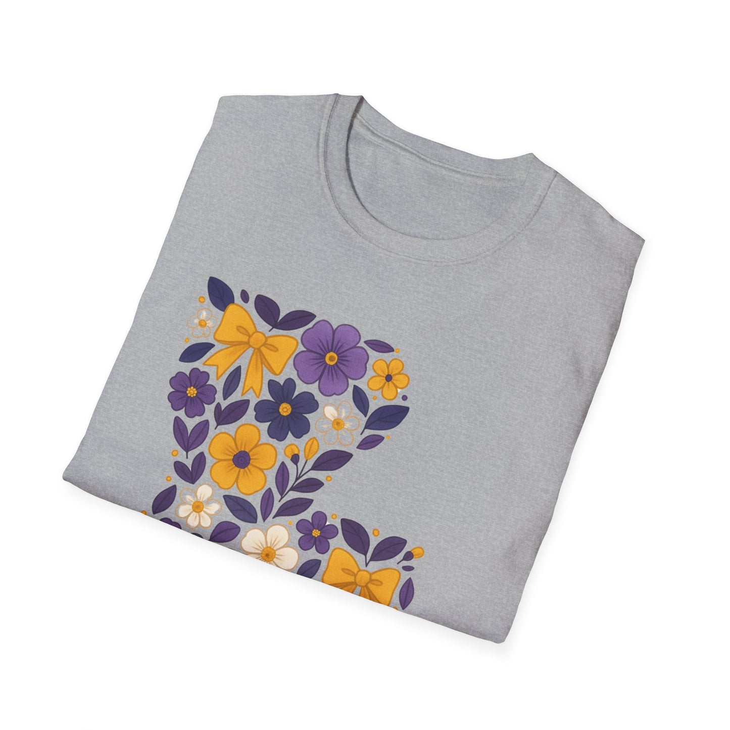 Louisiana Floral Graphic Tee, Casual Unisex T-Shirt, Spring Fashion, Gift for Nature Lovers, Summer Outfit, Southern Pride