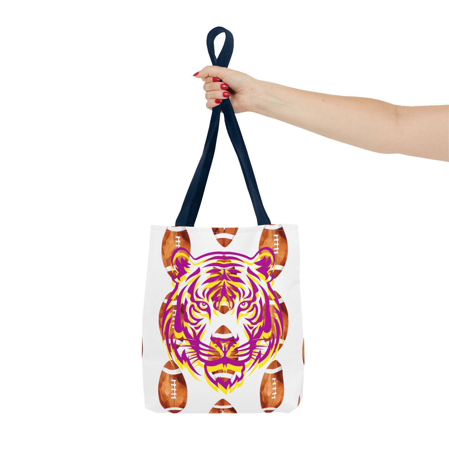 Vibrant Tiger Print Tote Bag - LSU Fans Gift