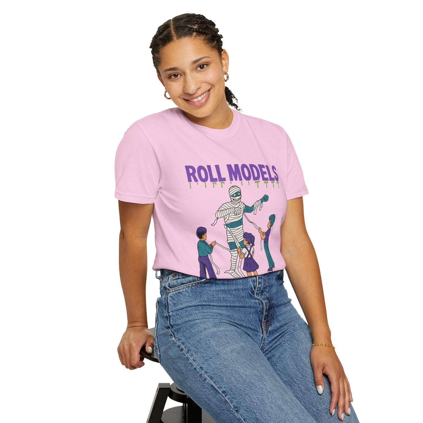 Mummy Roll Models T-Shirt, Cute Halloween Shirt, Kids Costume Tee, Family Fun Outfit, Retro Graphic Top, Vintage Style Tee