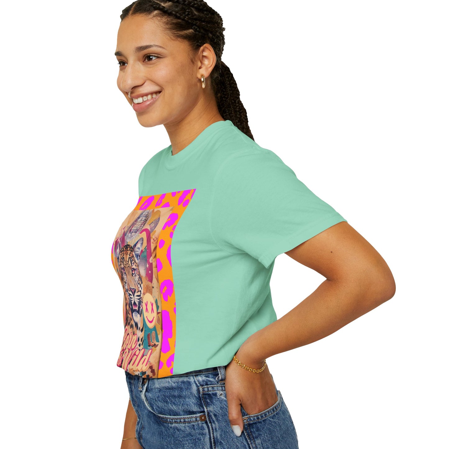 Bold Graphic T-Shirt: Born to Be Wild, Unisex Cotton Tee, Animal Lover Gift, Wild Spirit Apparel, Trendy Casual Wear, Unique Artist Design