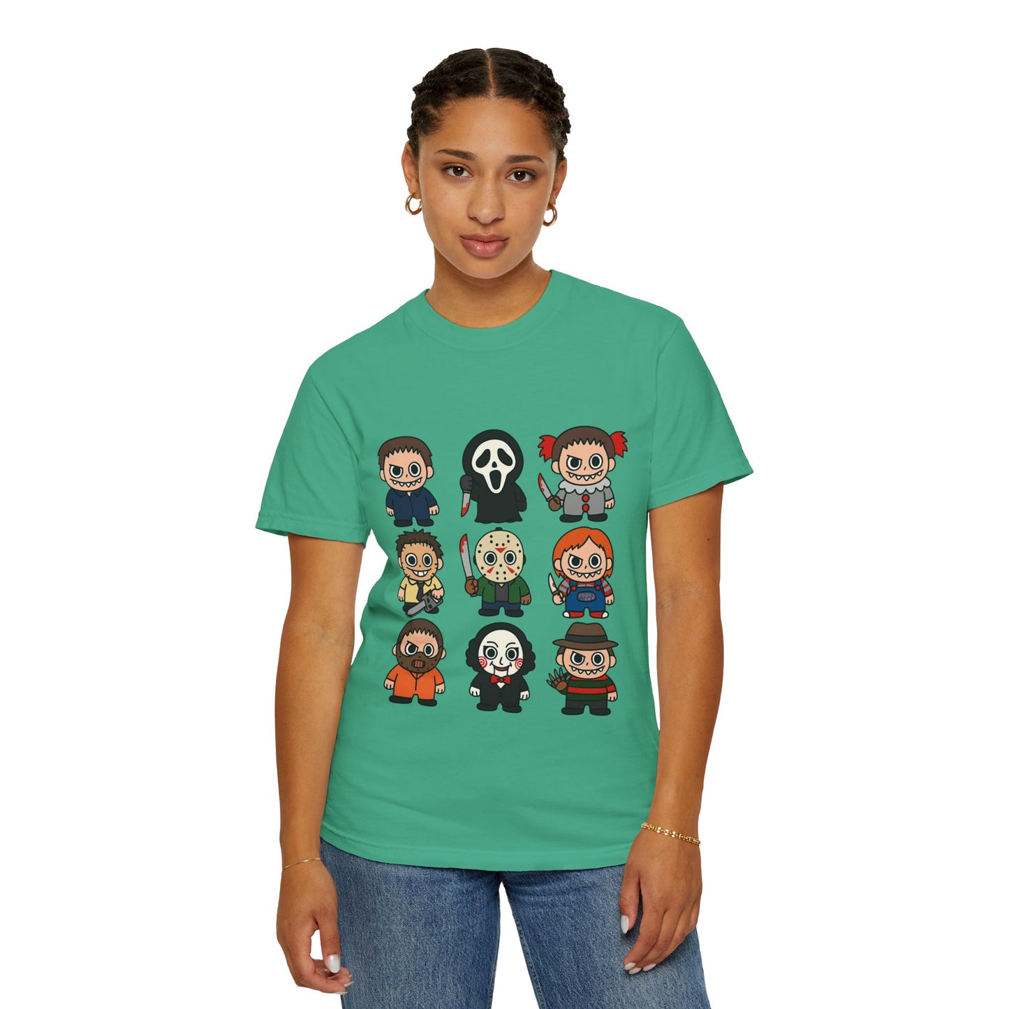Pop Culture Horror Character T-Shirt, Unisex Tee, Halloween Tee, Horror Movie Merch, Funny Graphic Shirt, Gift for Horror Fans