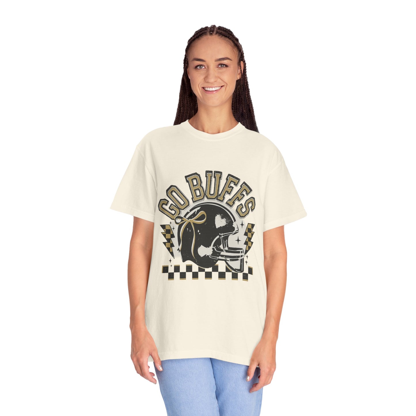 Vintage Sports Fan T-Shirt - Go Buffs Graphic Tee