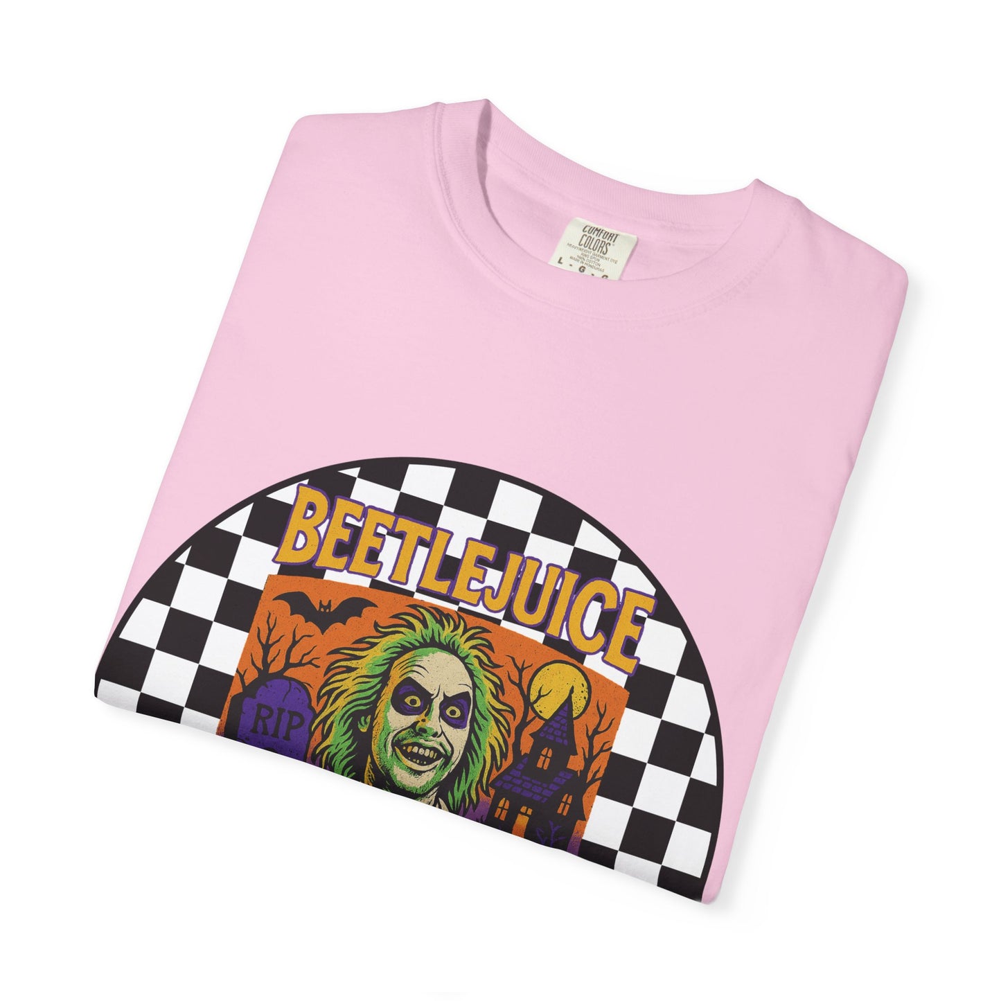 Beetlejuice Unisex T-shirt, Spooky Graphic Tee, Halloween Costume Shirt, Movie Fan Apparel, Eerie Clothing Gift
