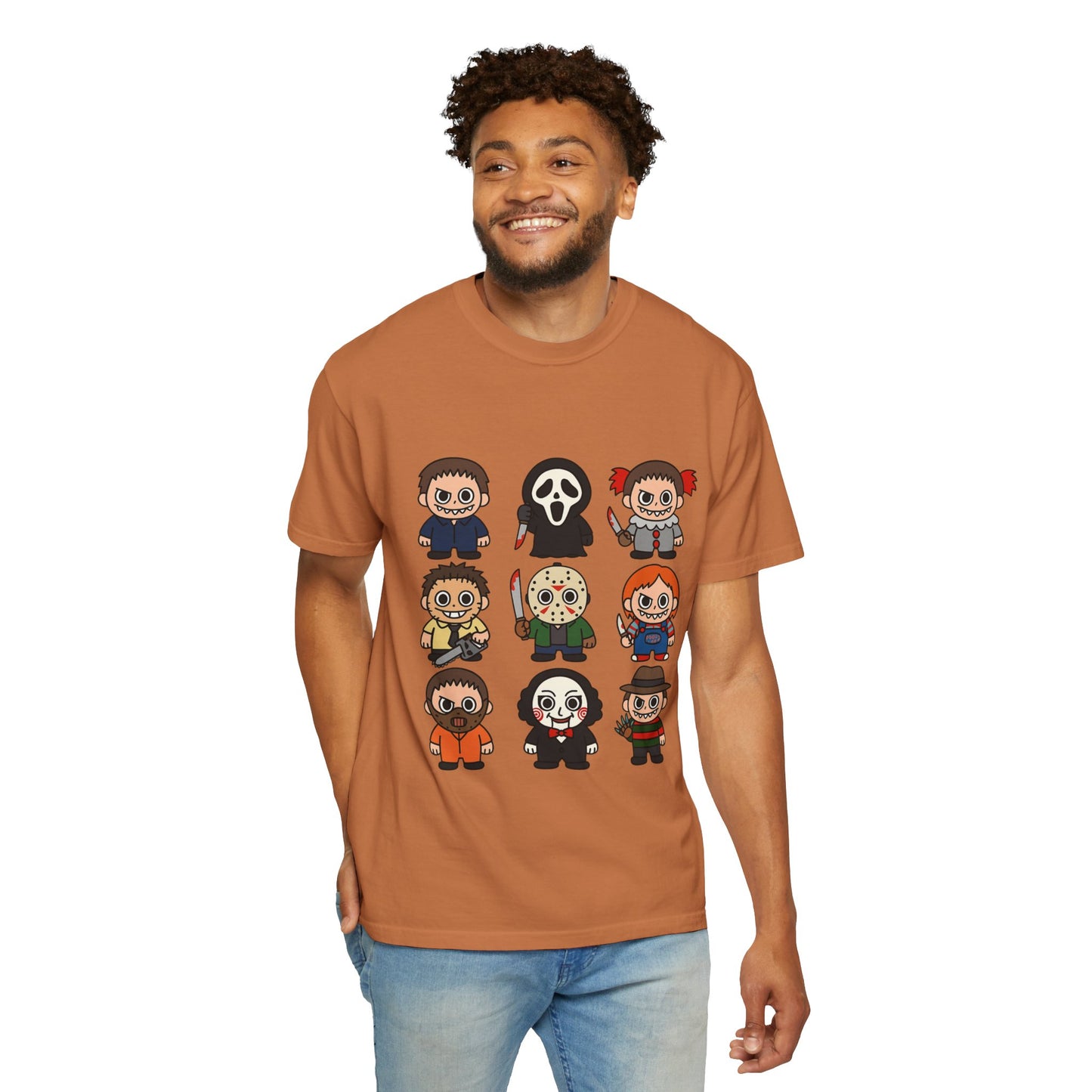 Pop Culture Horror Character T-Shirt, Unisex Tee, Halloween Tee, Horror Movie Merch, Funny Graphic Shirt, Gift for Horror Fans