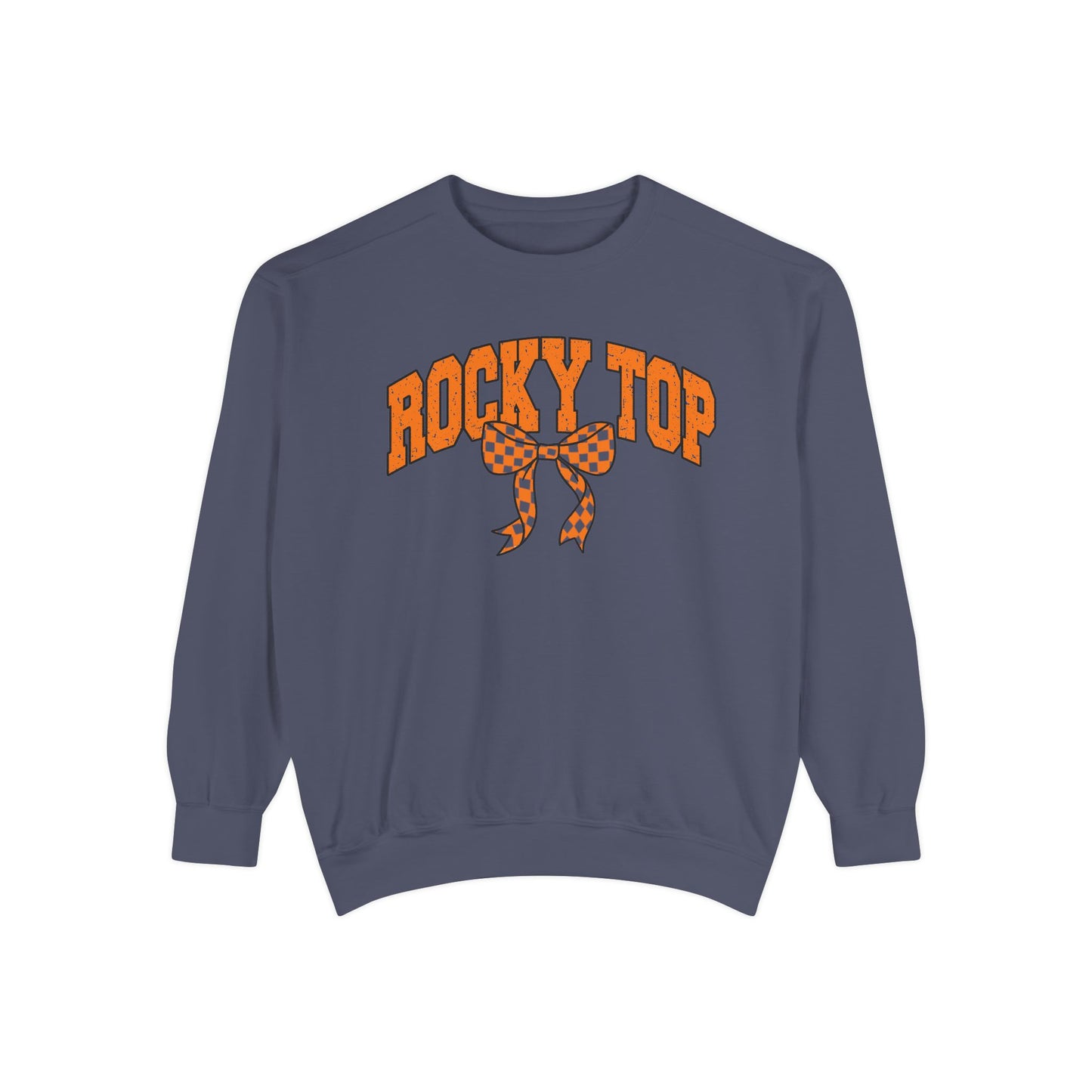Rocky Top Bow Sweatshirt — Tennessee Checkerboard Vintage Crewneck