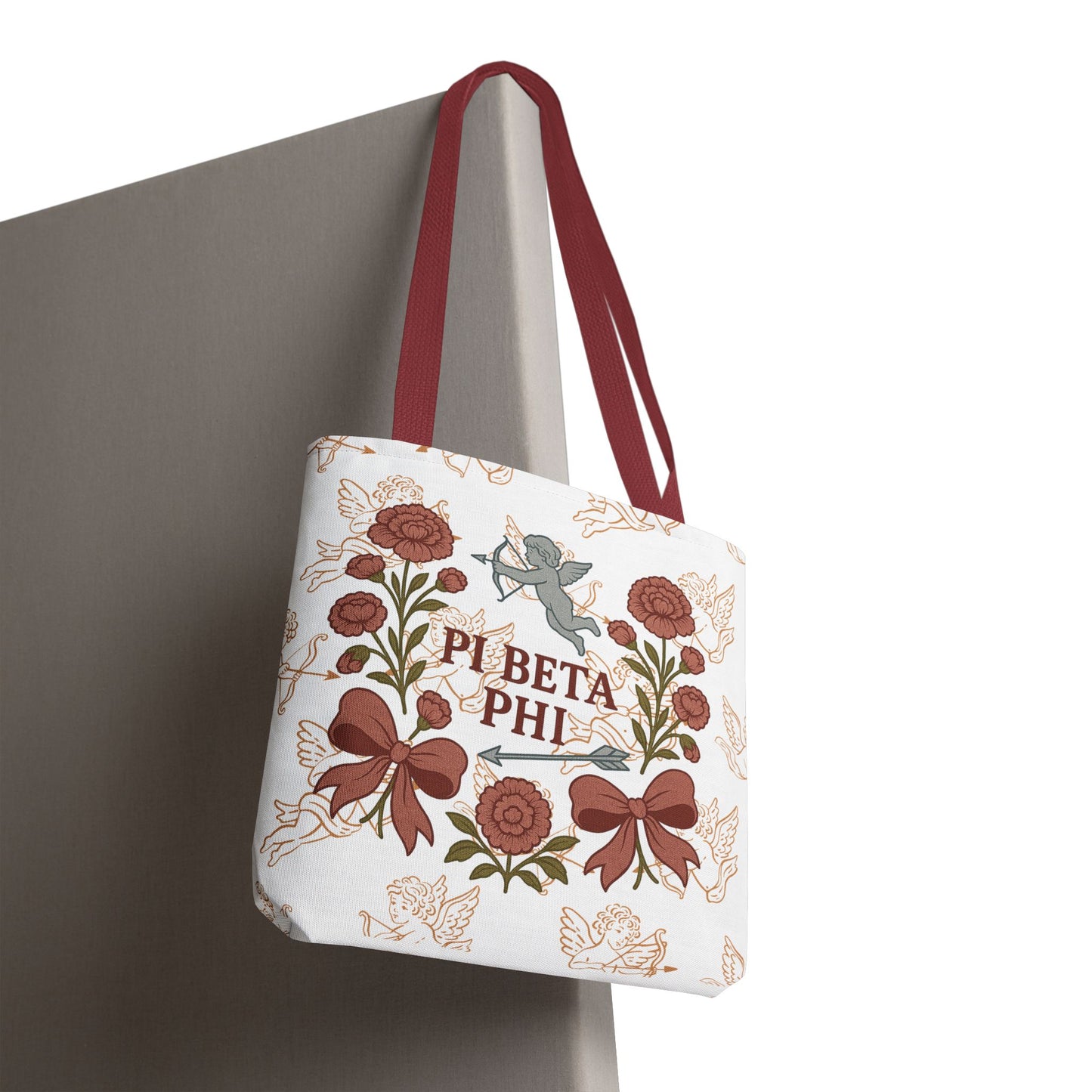 Floral Pi Phi Sorority Tote Bag