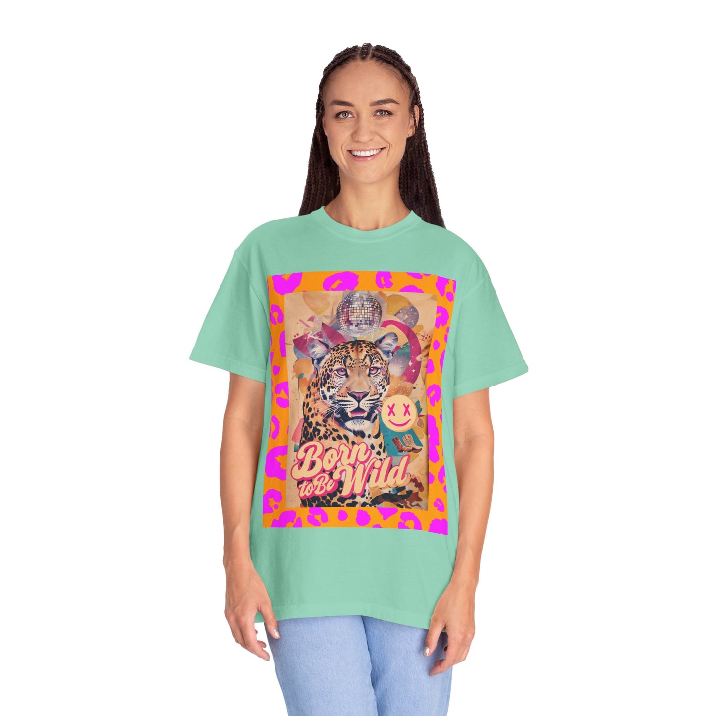 Bold Graphic T-Shirt: Born to Be Wild, Unisex Cotton Tee, Animal Lover Gift, Wild Spirit Apparel, Trendy Casual Wear, Unique Artist Design