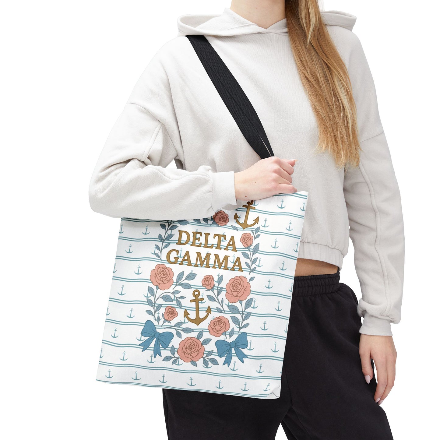 Floral Tote Bag - Delta Gamma Sisterhood Gift