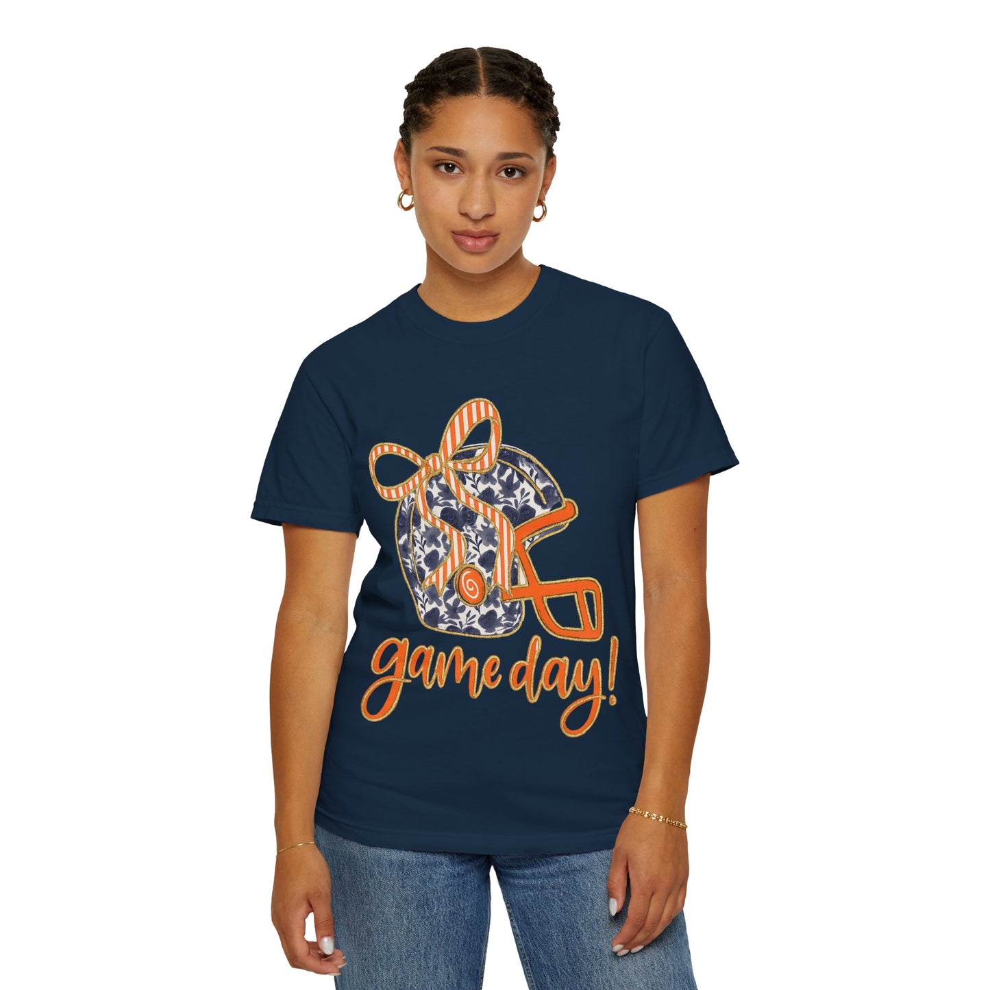 Game Day Coquette Style, Football Helmet T-Shirt | Unisex Sports Tee for Football Fans | Perfect for Tailgating, Game Everyday Wear