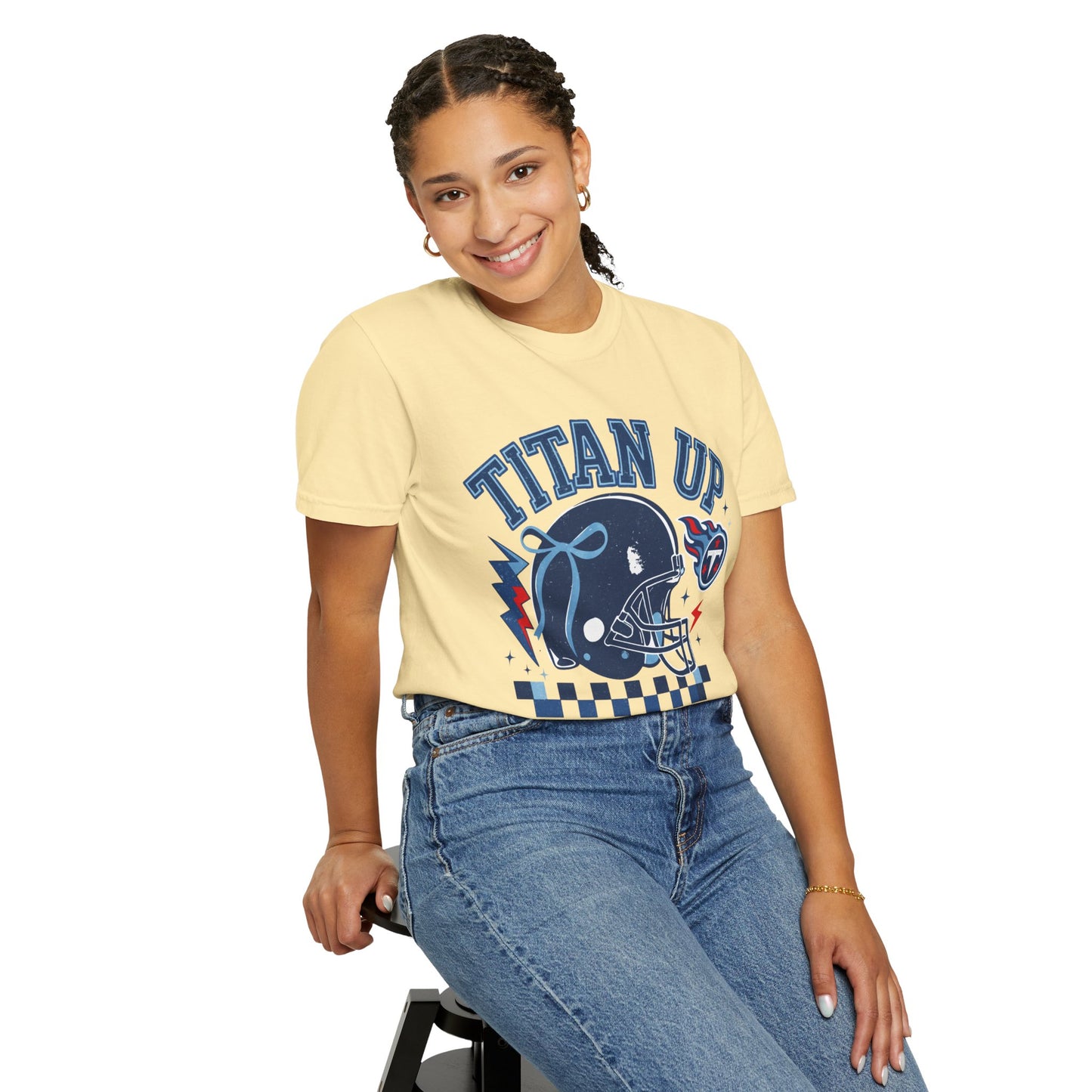 titan up tennessee Unisex Football Tee, Titan Up Shirt for Game Day, Casual Sportswear, Tailgating Apparel, Gift for Fans, Team Spirit Top