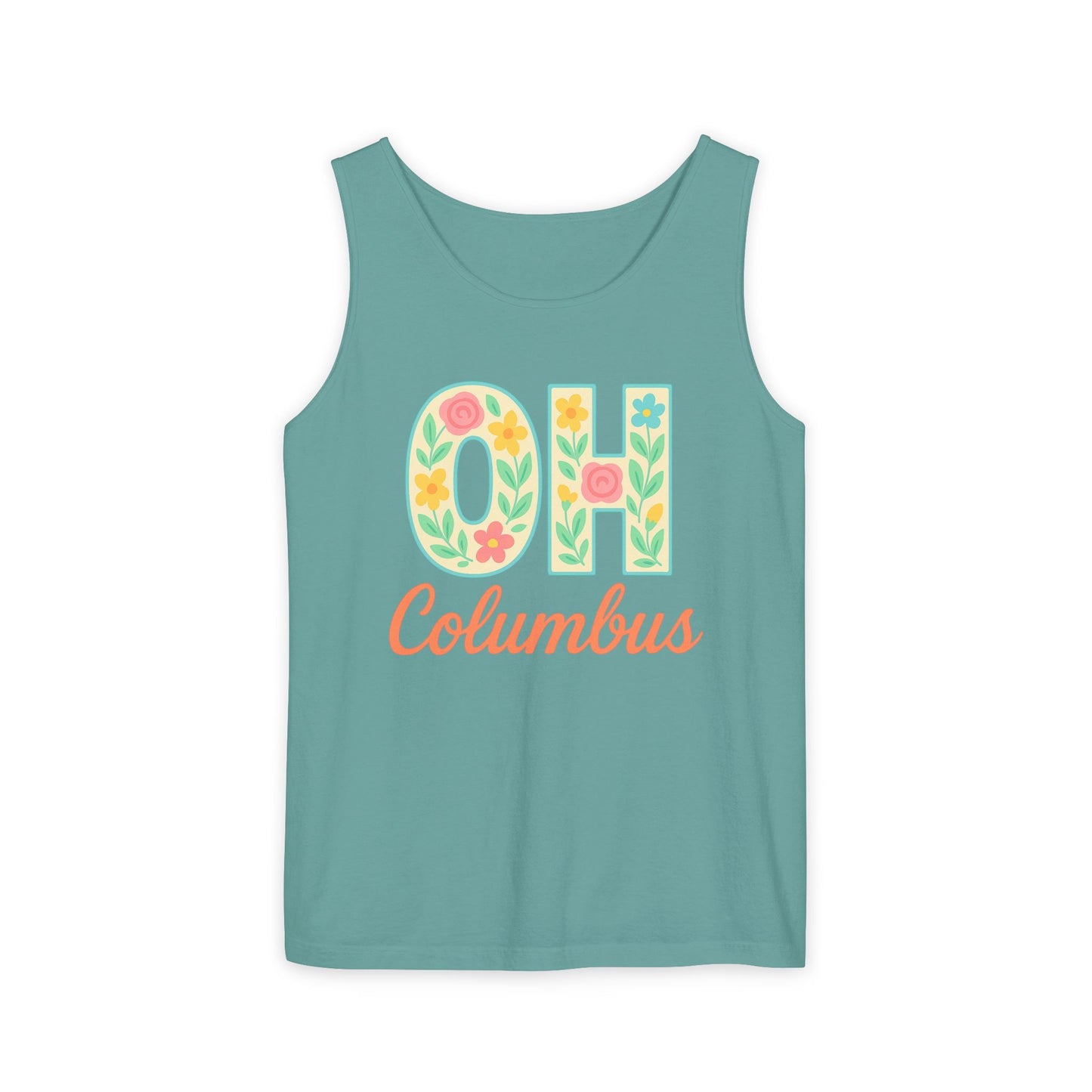 Ohio Spirit Unisex Garment-Dyed Tank Top, College Sports, Casual Wear, Gift for Graduates, Team Pride, Comfort Colors, Graduation Gift, Go Bucks