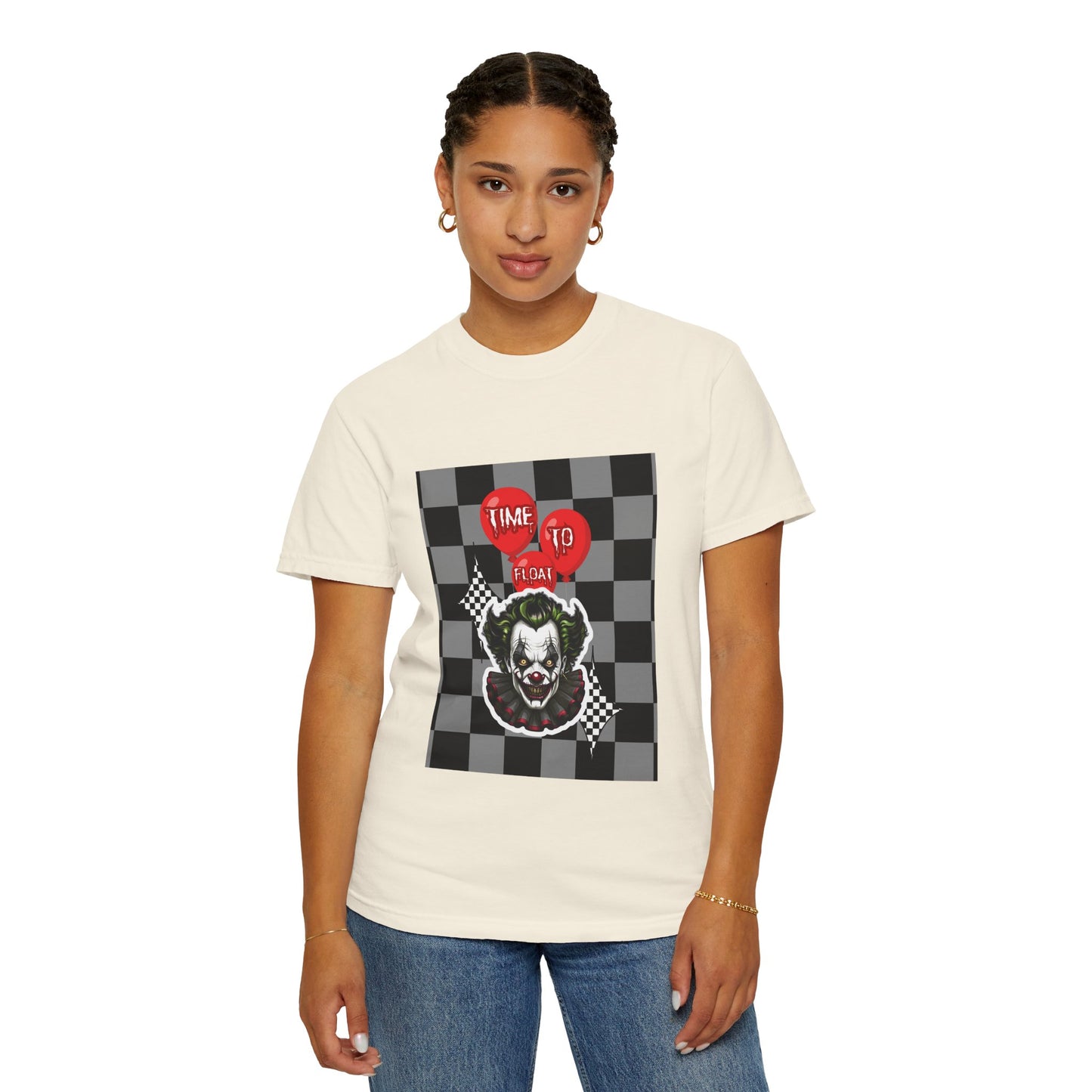 Creepy Clown Graphic T-Shirt, Halloween Costume Tee, Unisex Horror Shirt, Fun Gift for Fans, Graphic Novelty Wear, Casual Outfit