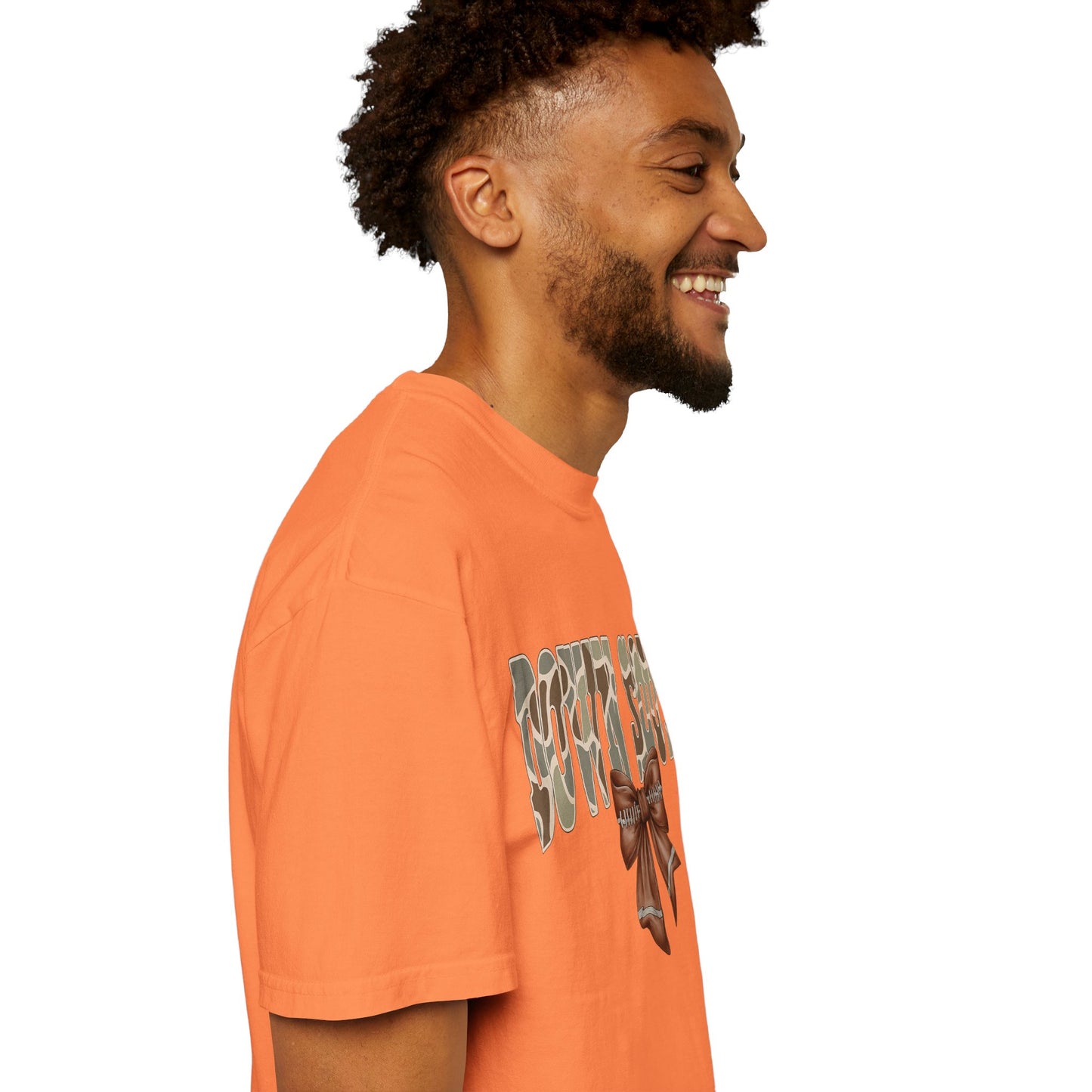 Camo Bow Graphic Tee - Trendy Apparel for Casual Outings and Birthdays