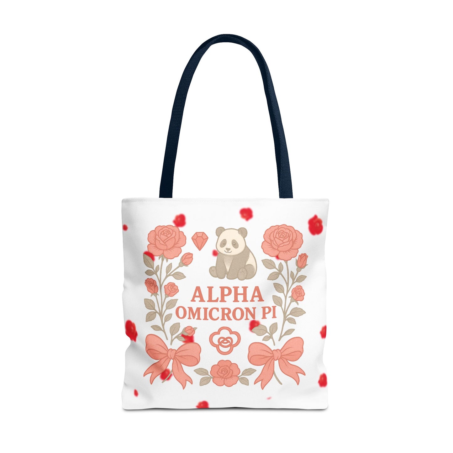 Floral Alpha Omicron Pi Tote Bag, Sorority Tote, Gift for Sisters, College Bag, Cute Everyday Tote