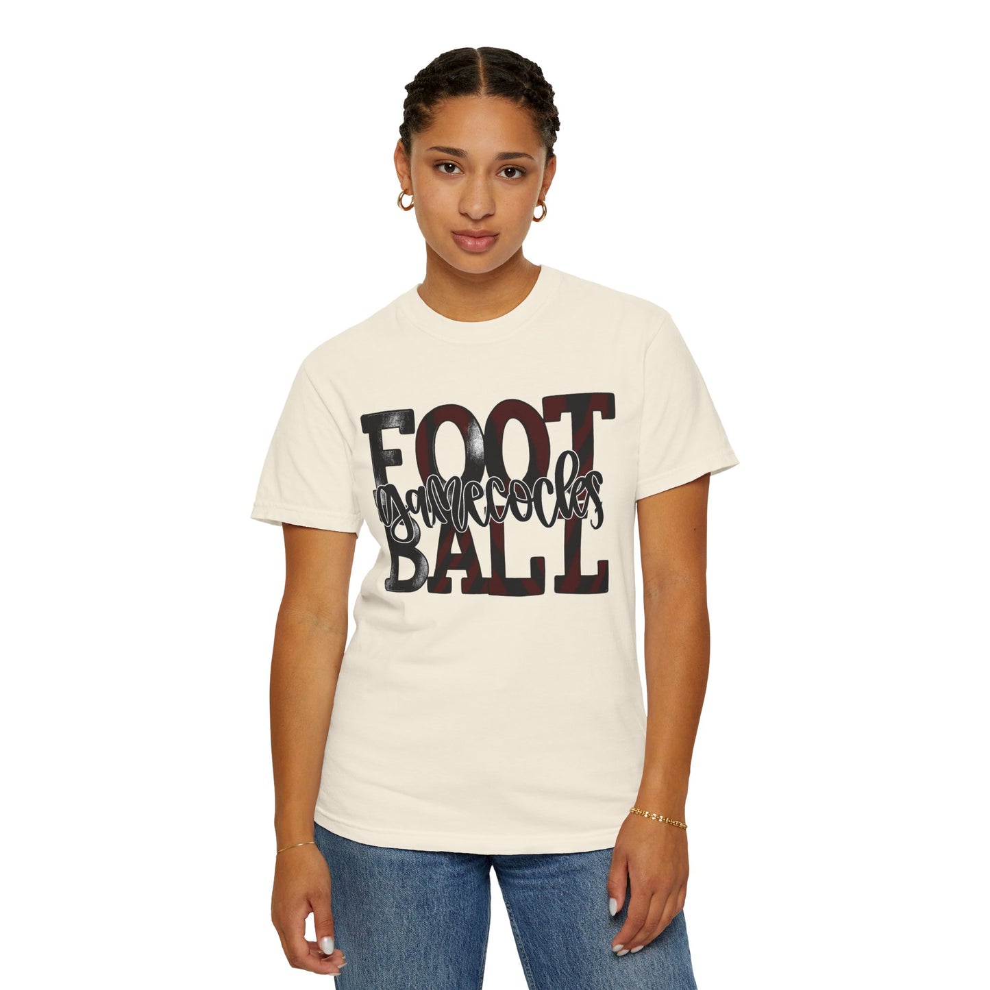 Game Day Football Tee - Unisex Garment-Dyed T-shirt for Fans
