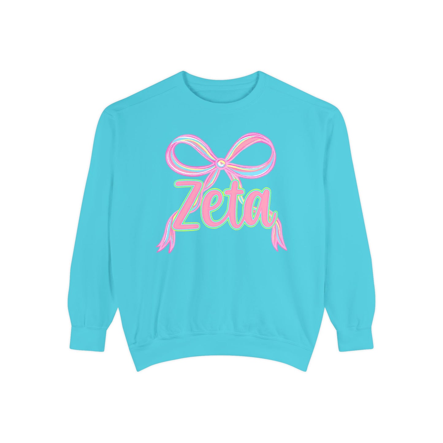 Zeta Graphic Sweatshirt, Cozy Fashion, Gift for Sorority Sisters, Cute Casual Wear, College Apparel, Unisex Outfit
