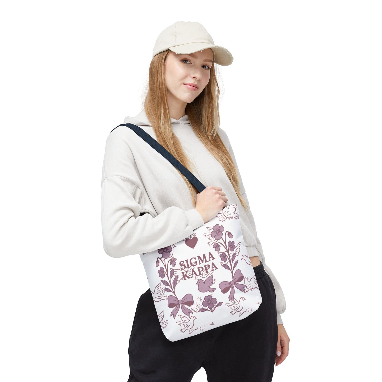 Sigma Kappa Floral Tote Bag | Sorority Gift, Eco-Friendly Carry-All, College Accessory, Stylish Shopping Bag, Chic Beach Tote