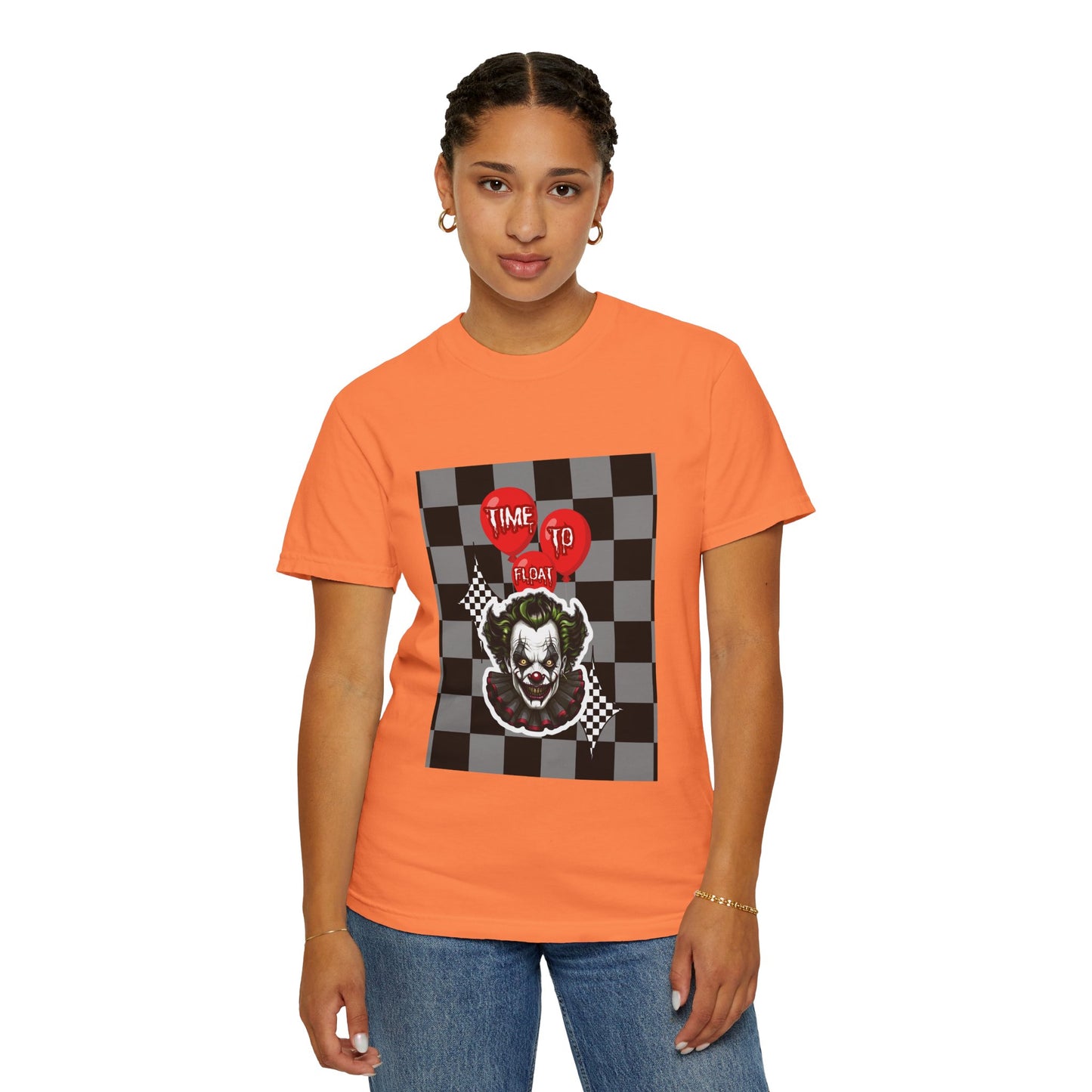 Creepy Clown Graphic T-Shirt, Halloween Costume Tee, Unisex Horror Shirt, Fun Gift for Fans, Graphic Novelty Wear, Casual Outfit