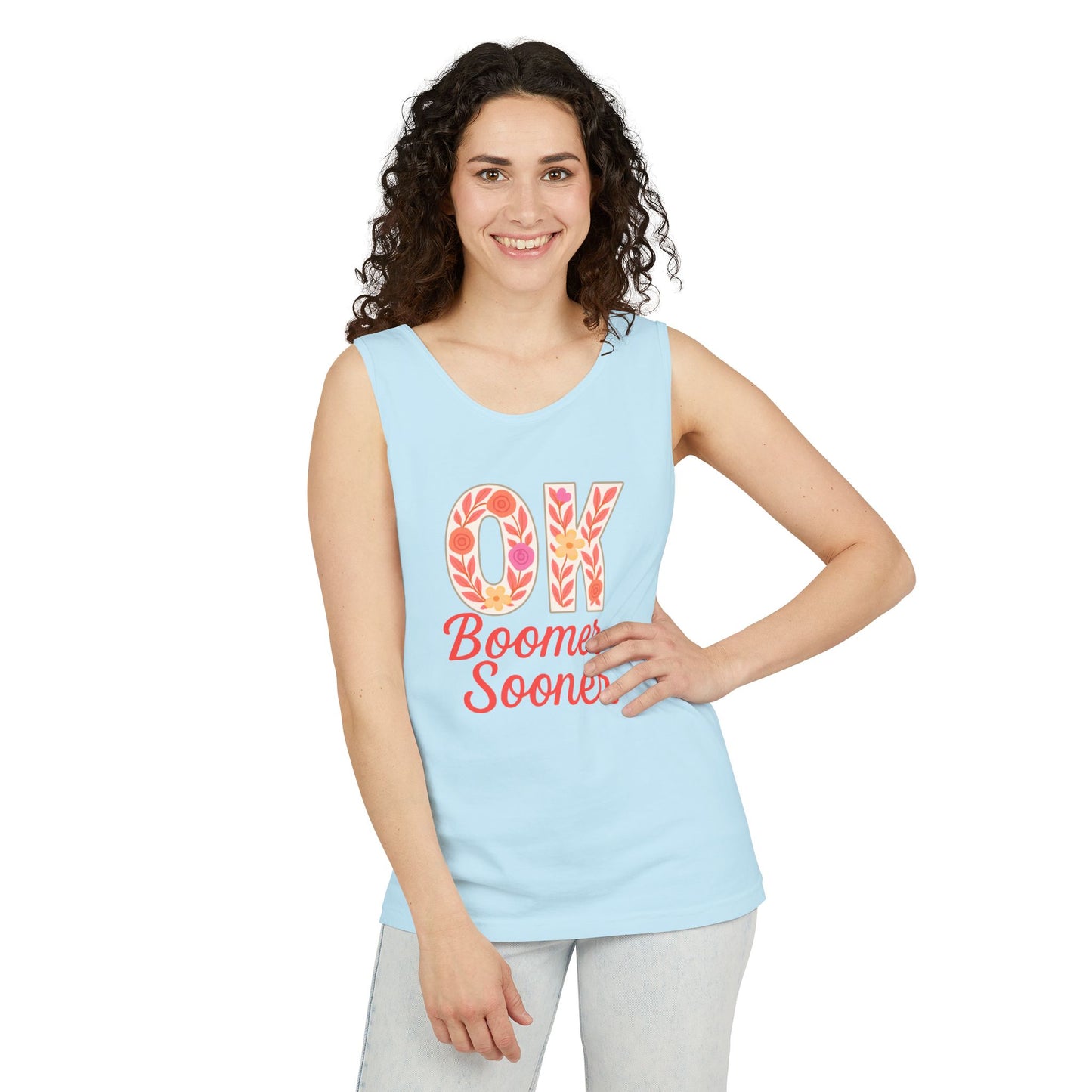 Oklahoma Comfort Colors Tank, Trendy Garment-Dyed Tank Top, OK Boomer Sooner, Casual Summer Wear, Gift for Graduates