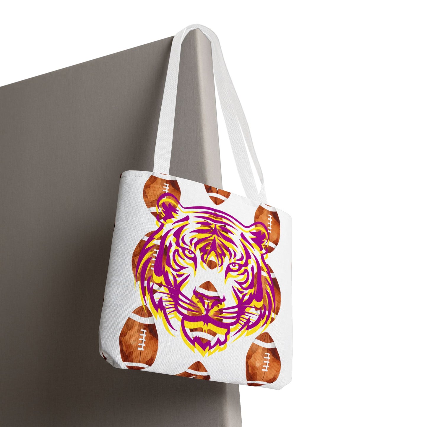 Vibrant Tiger Print Tote Bag - LSU Fans Gift