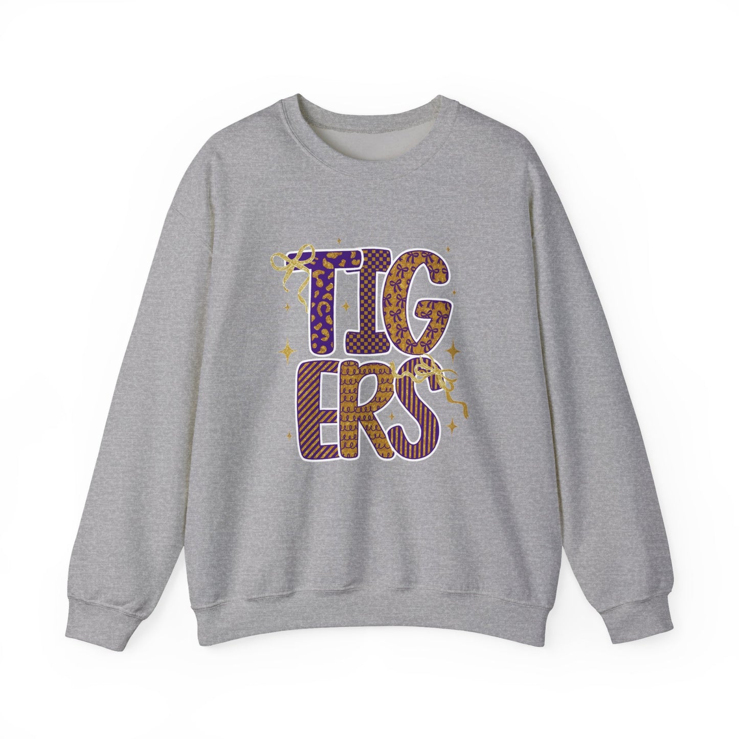 Cheerful Tigers Unisex Sweatshirt - Cozy Gift for Animal Lovers, Fun Streetwear, Birthday Apparel, School Spirit, Casual Outfit