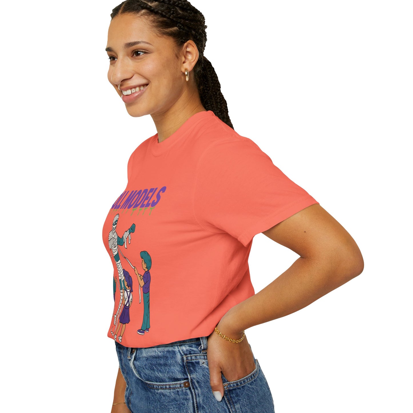 Mummy Roll Models T-Shirt, Cute Halloween Shirt, Kids Costume Tee, Family Fun Outfit, Retro Graphic Top, Vintage Style Tee