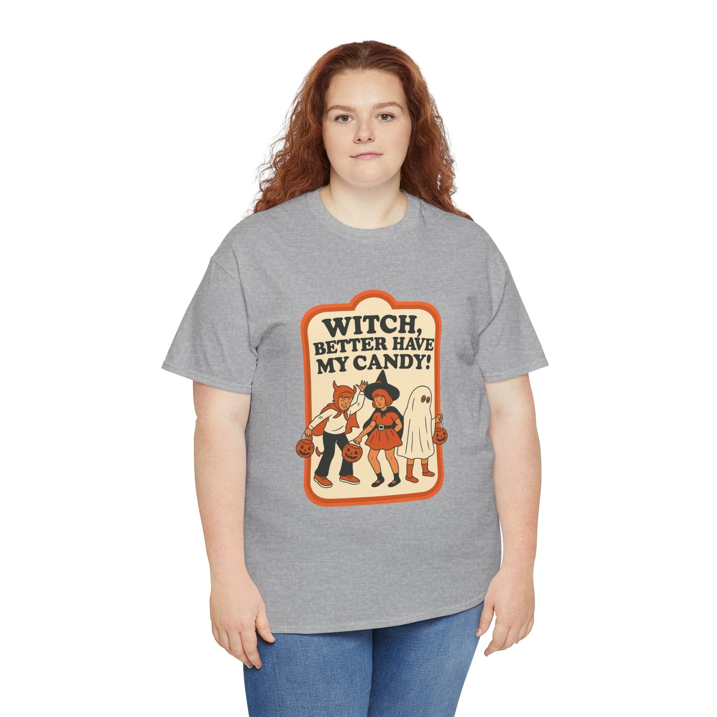 Halloween Witch Candy Tee - Unisex Cotton Shirt