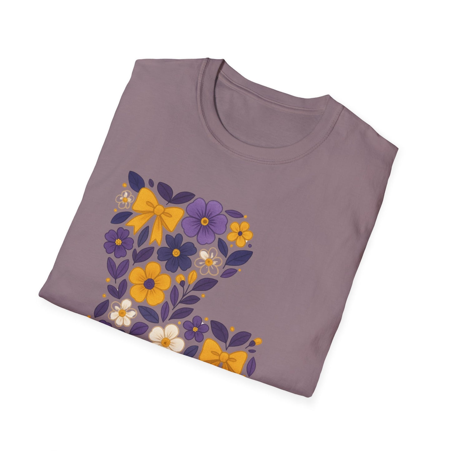 Louisiana Floral Graphic Tee, Casual Unisex T-Shirt, Spring Fashion, Gift for Nature Lovers, Summer Outfit, Southern Pride